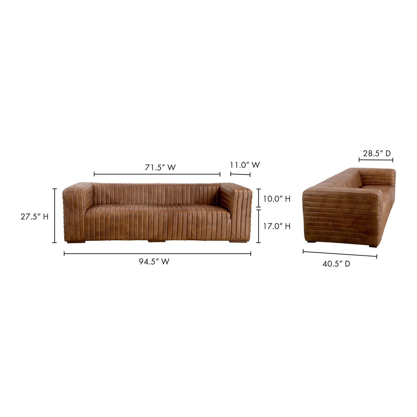 CASTLE SOFA OPEN ROAD BROWN LEATHER-11