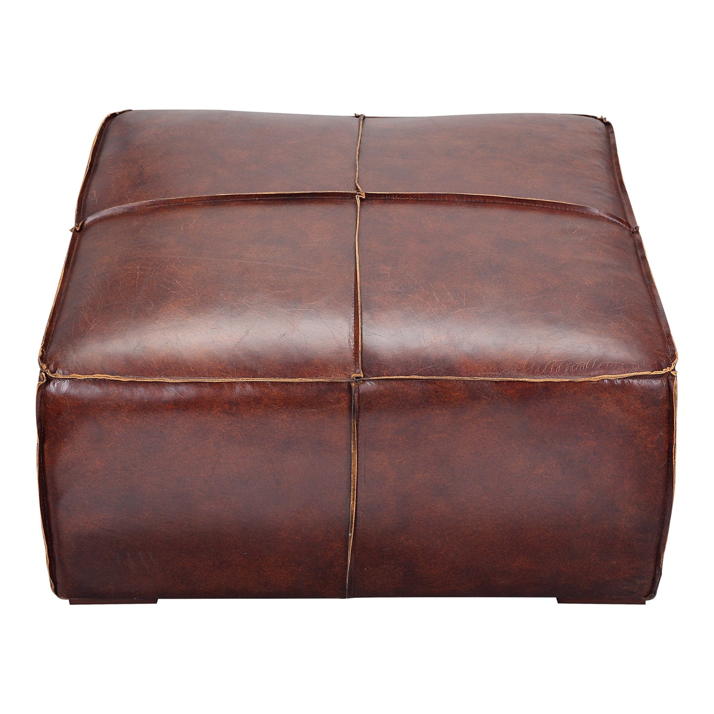 KAPA OTTOMAN DARK BROWN LEATHER-2