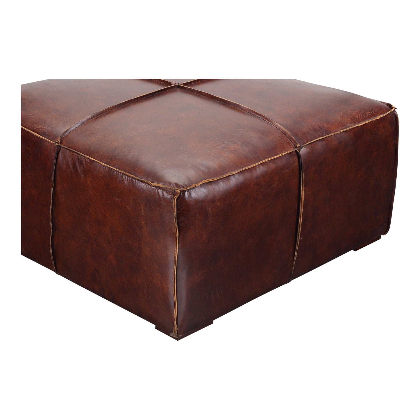 KAPA OTTOMAN DARK BROWN LEATHER-3