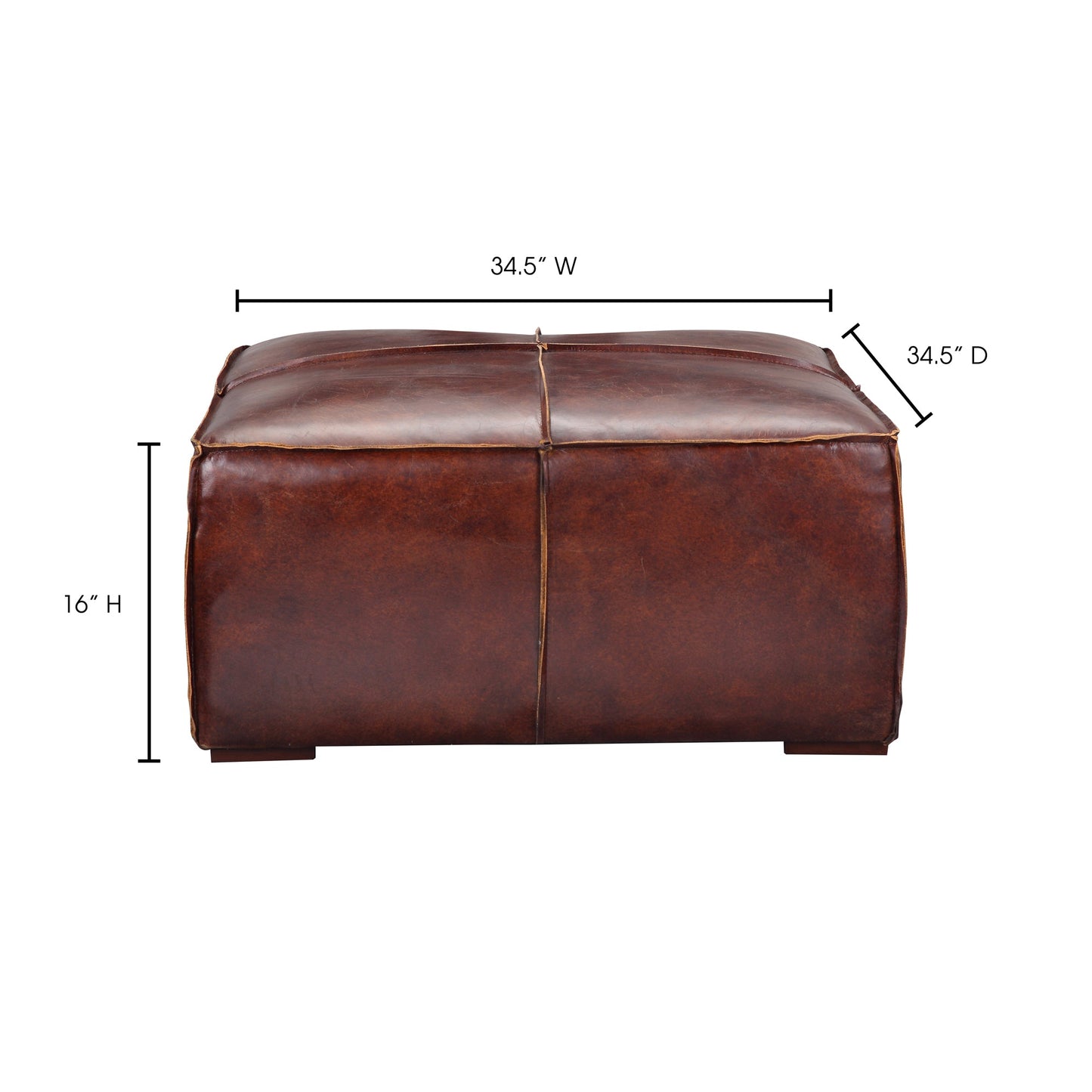 KAPA OTTOMAN DARK BROWN LEATHER-5