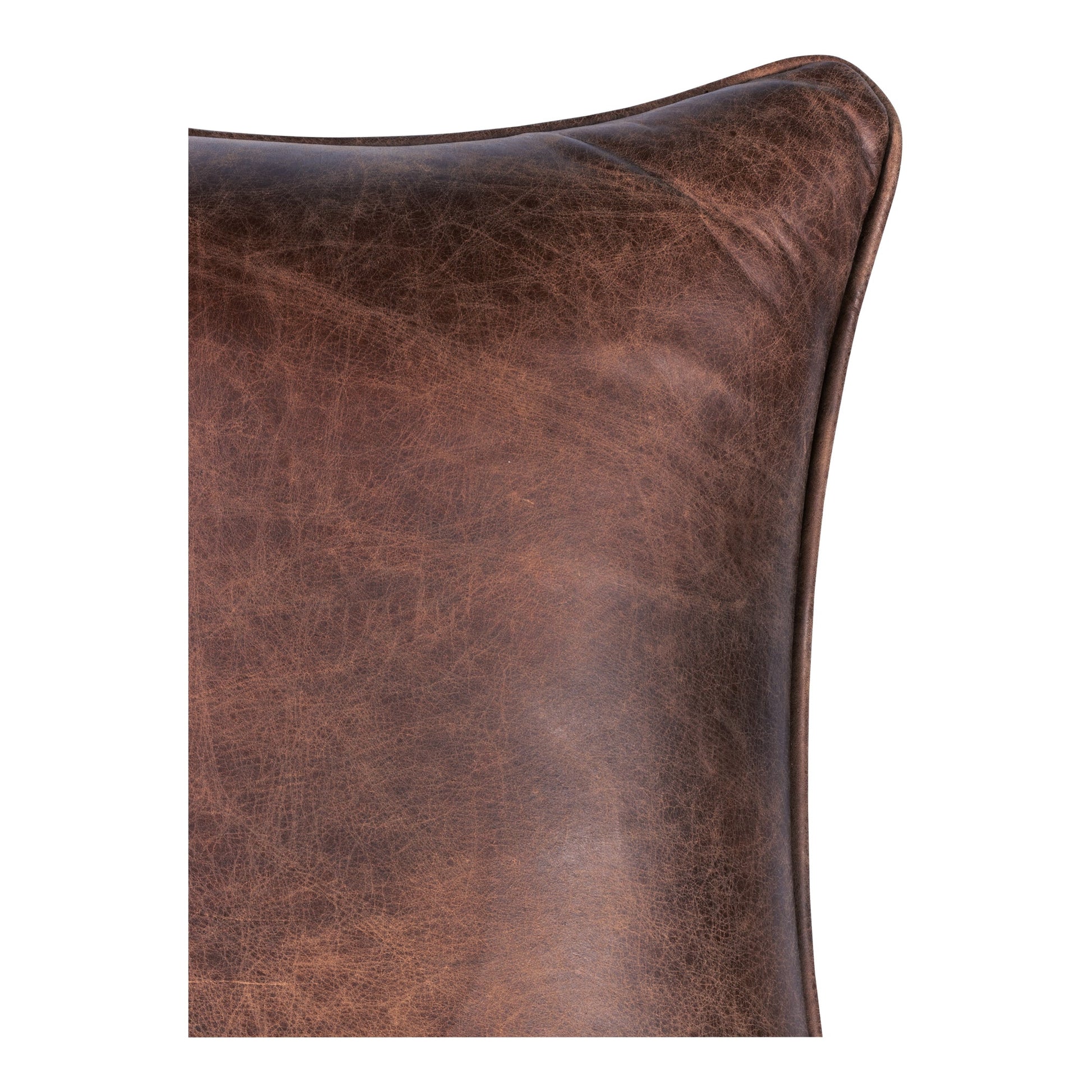 CARLISLE CLUB CHAIR GRAZED BROWN LEATHER-6