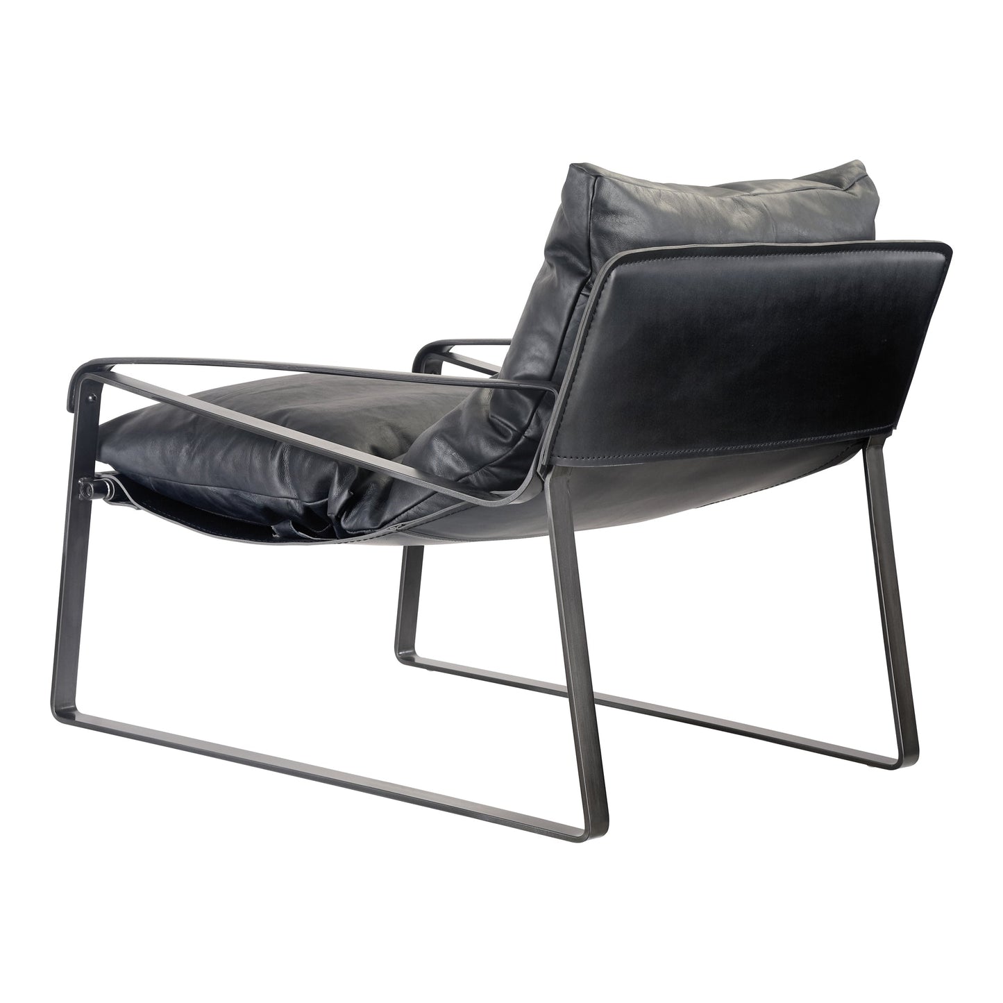 CONNOR CLUB CHAIR ONYX BLACK LEATHER-4