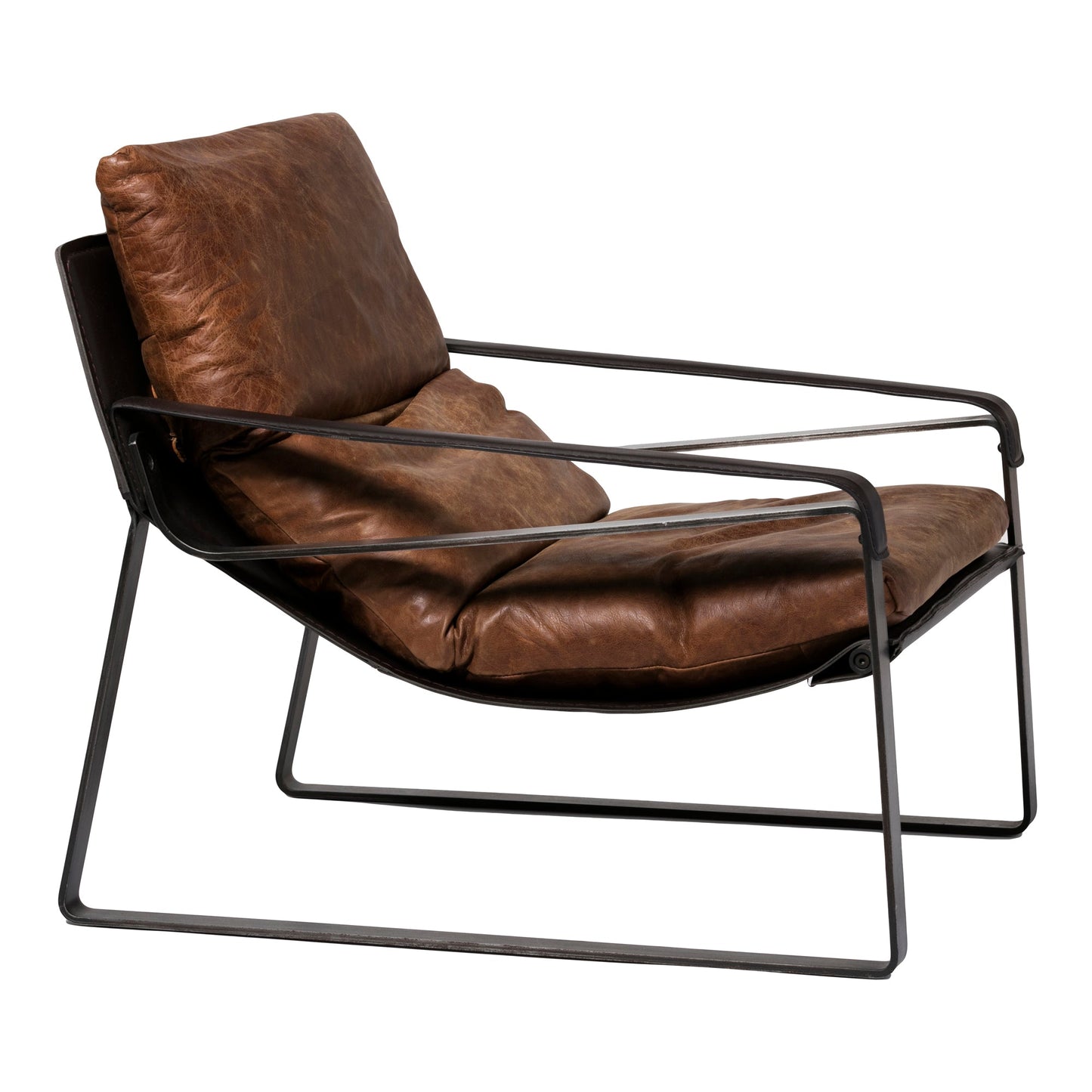 CONNOR CLUB CHAIR OPEN ROAD BROWN LEATHER-2