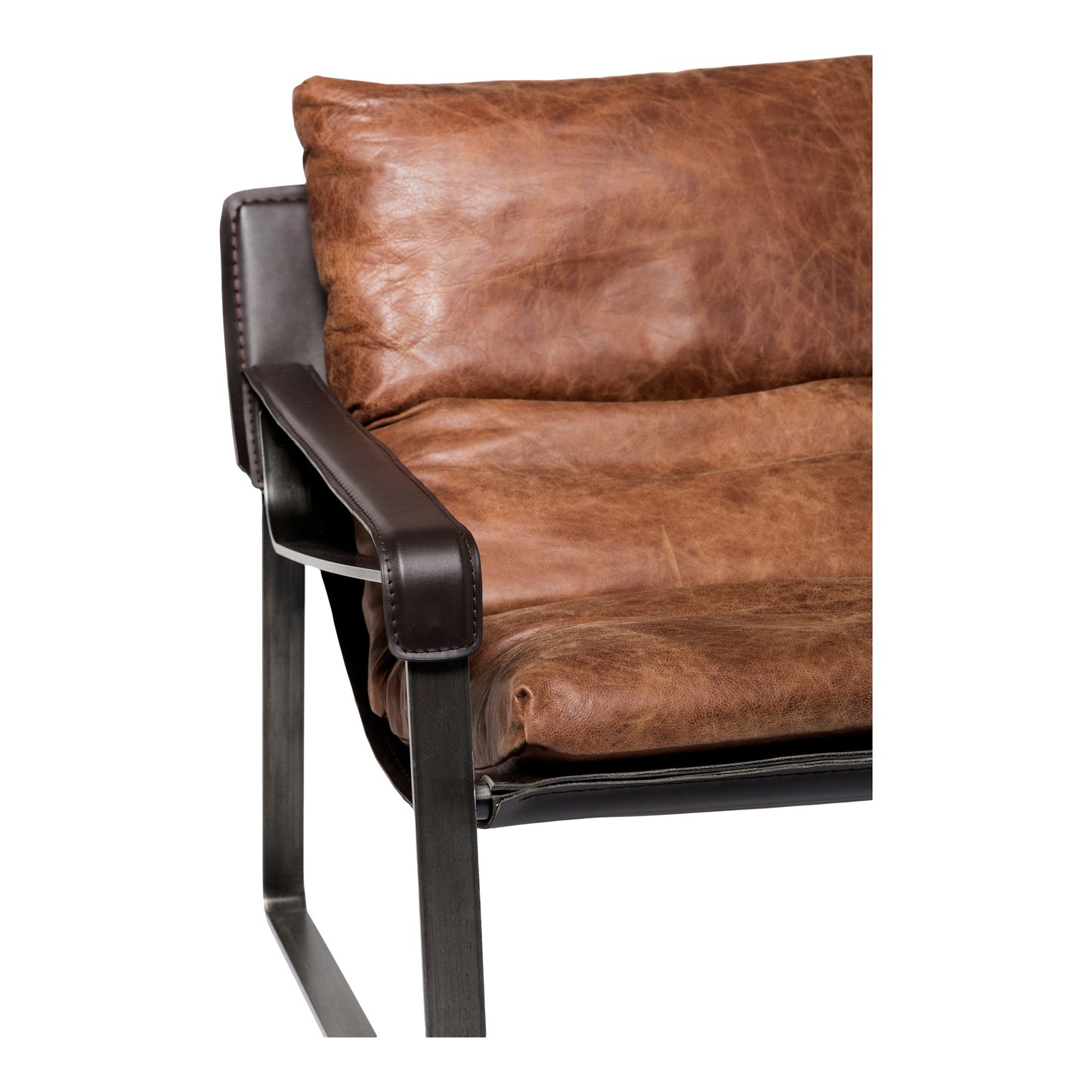 CONNOR CLUB CHAIR OPEN ROAD BROWN LEATHER-5