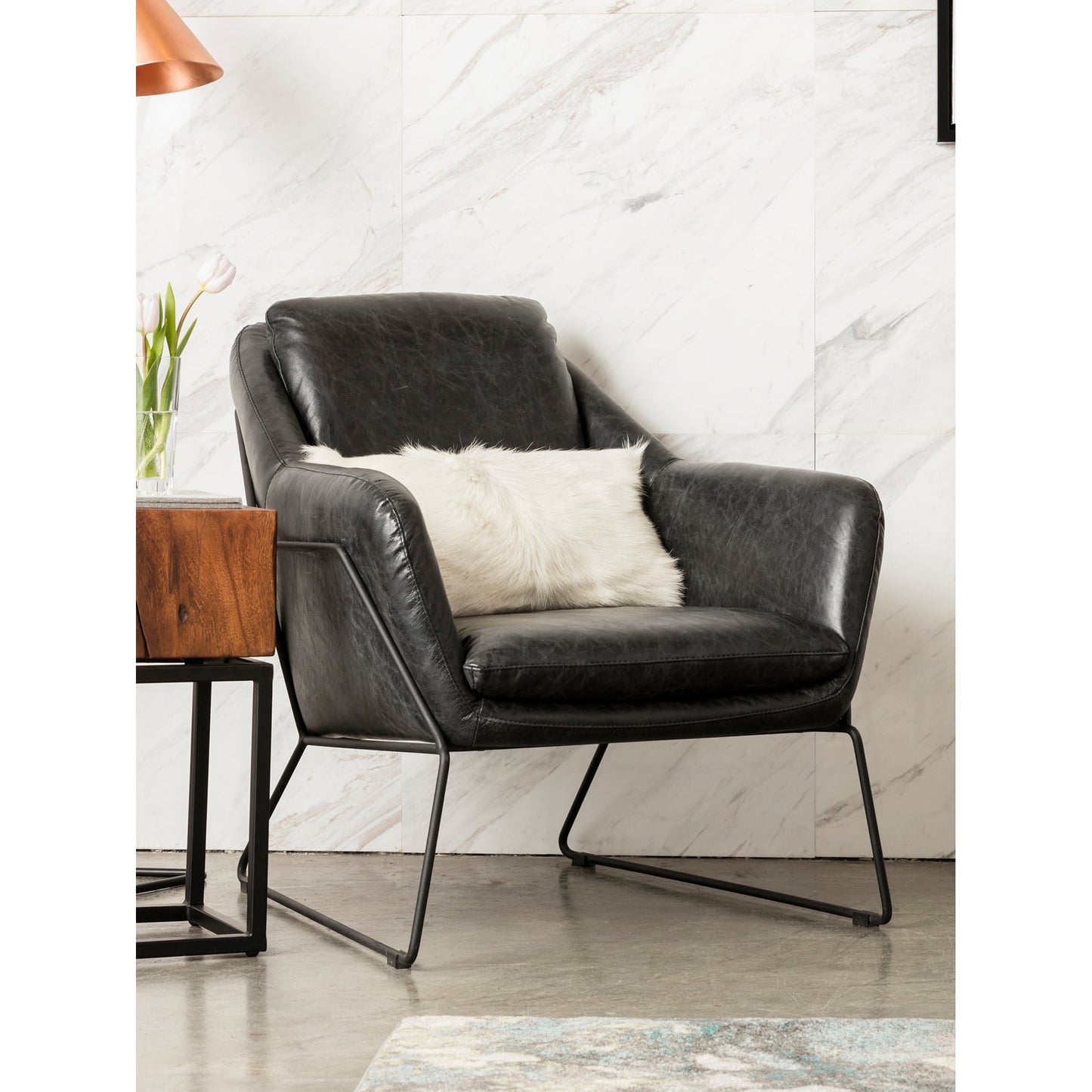 GREER CLUB CHAIR ONYX BLACK LEATHER-4