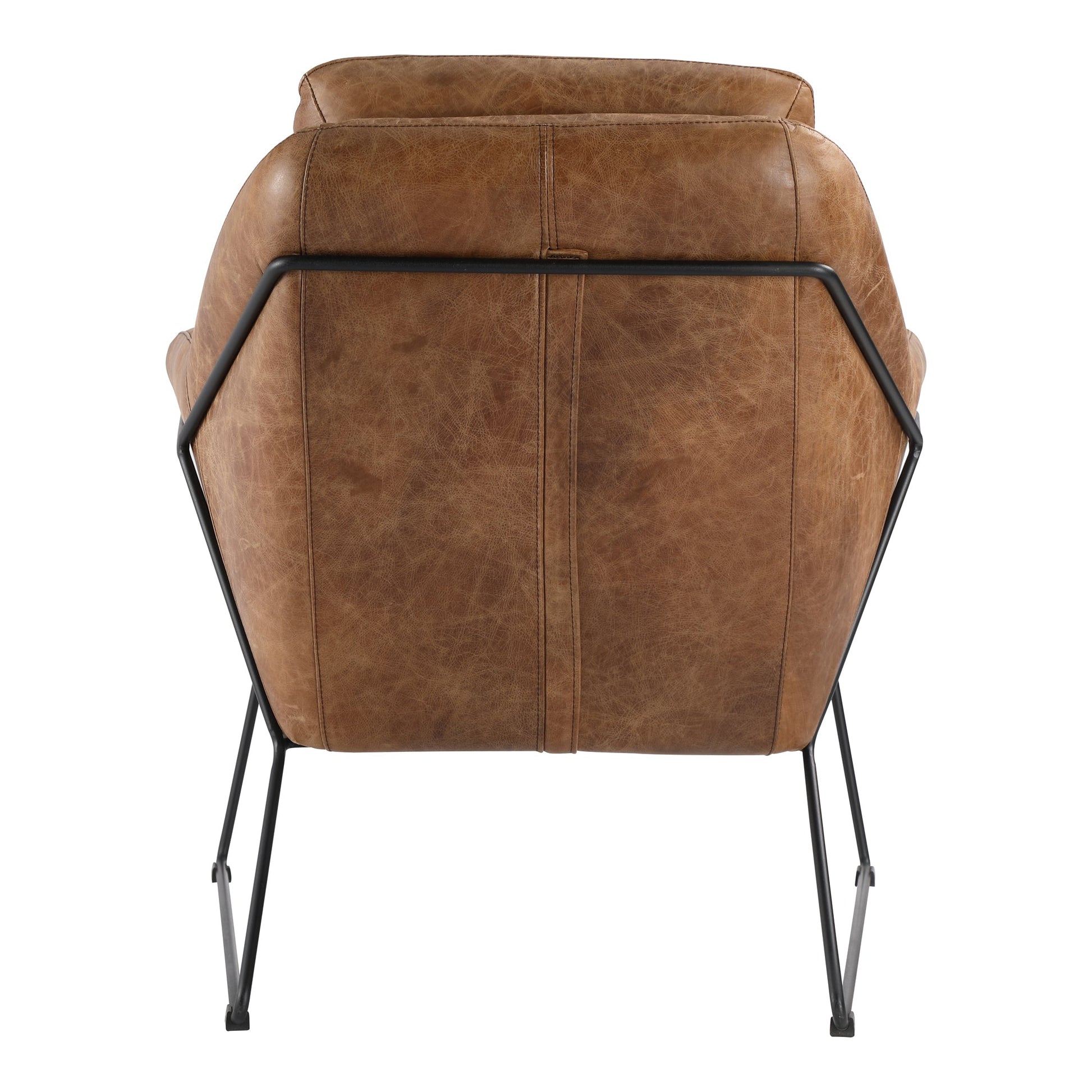 GREER CLUB CHAIR OPEN ROAD BROWN LEATHER-3