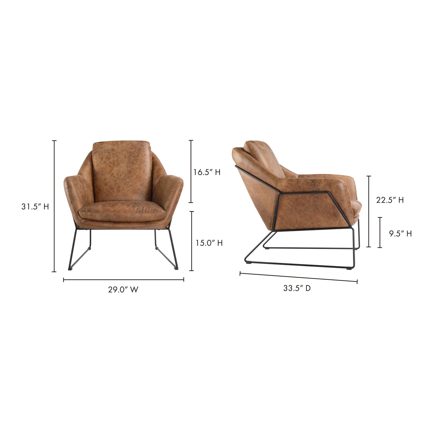 GREER CLUB CHAIR OPEN ROAD BROWN LEATHER-6