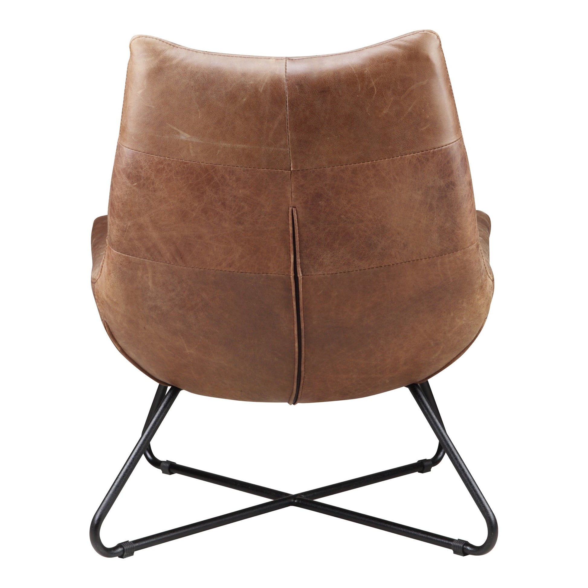 GRADUATE LOUNGE CHAIR OPEN ROAD BROWN LEATHER-2