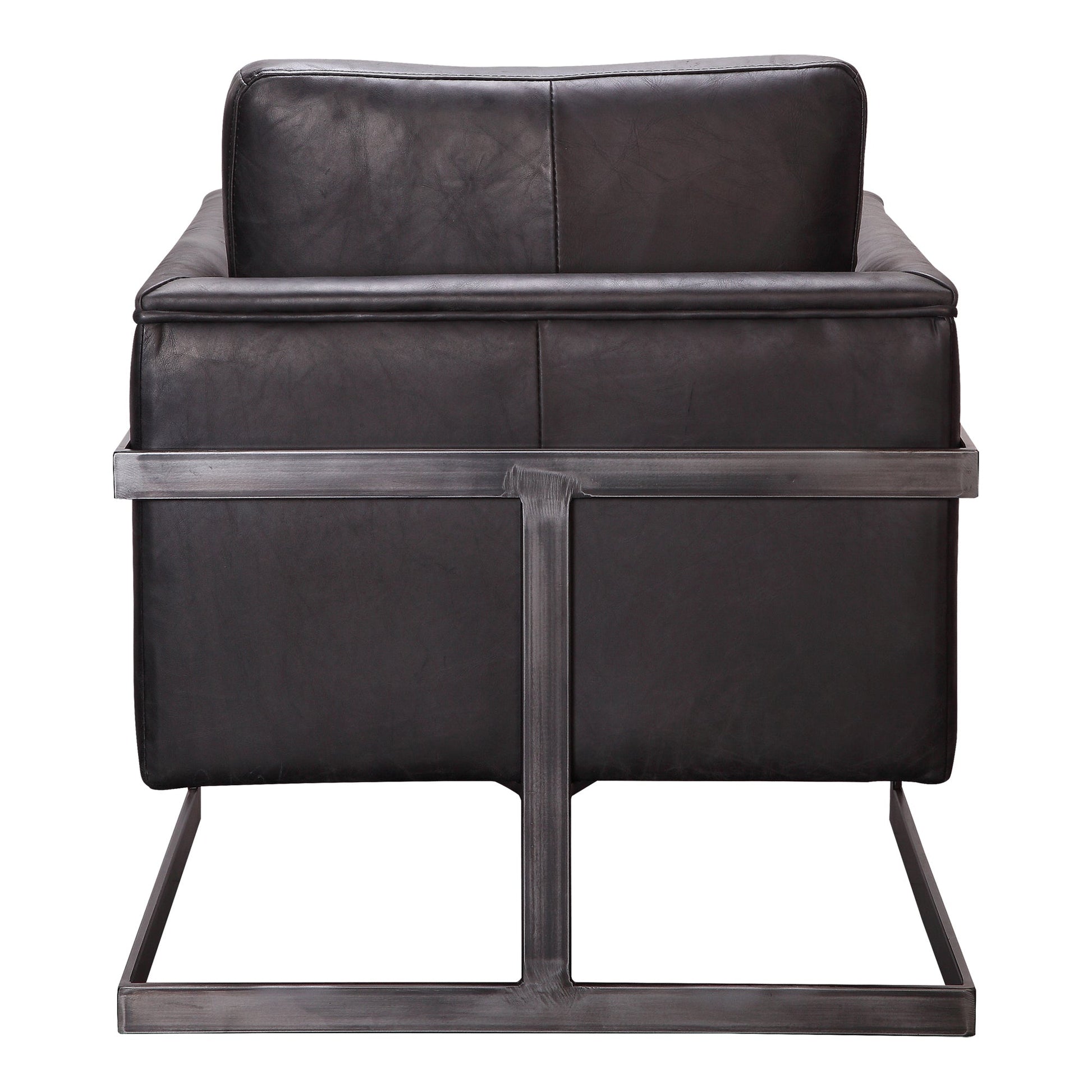 LUXLEY CLUB CHAIR ONYX BLACK LEATHER-2