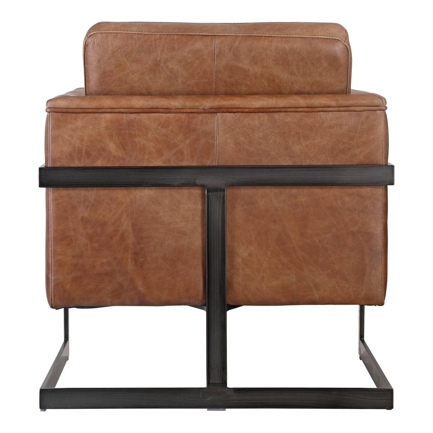 LUXLEY CLUB CHAIR OPEN ROAD BROWN LEATHER-3