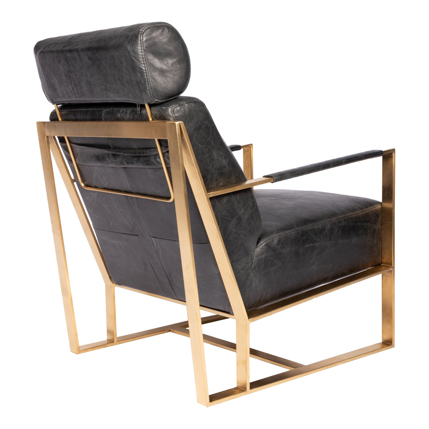 PARADISO CHAIR ONYX BLACK LEATHER-3