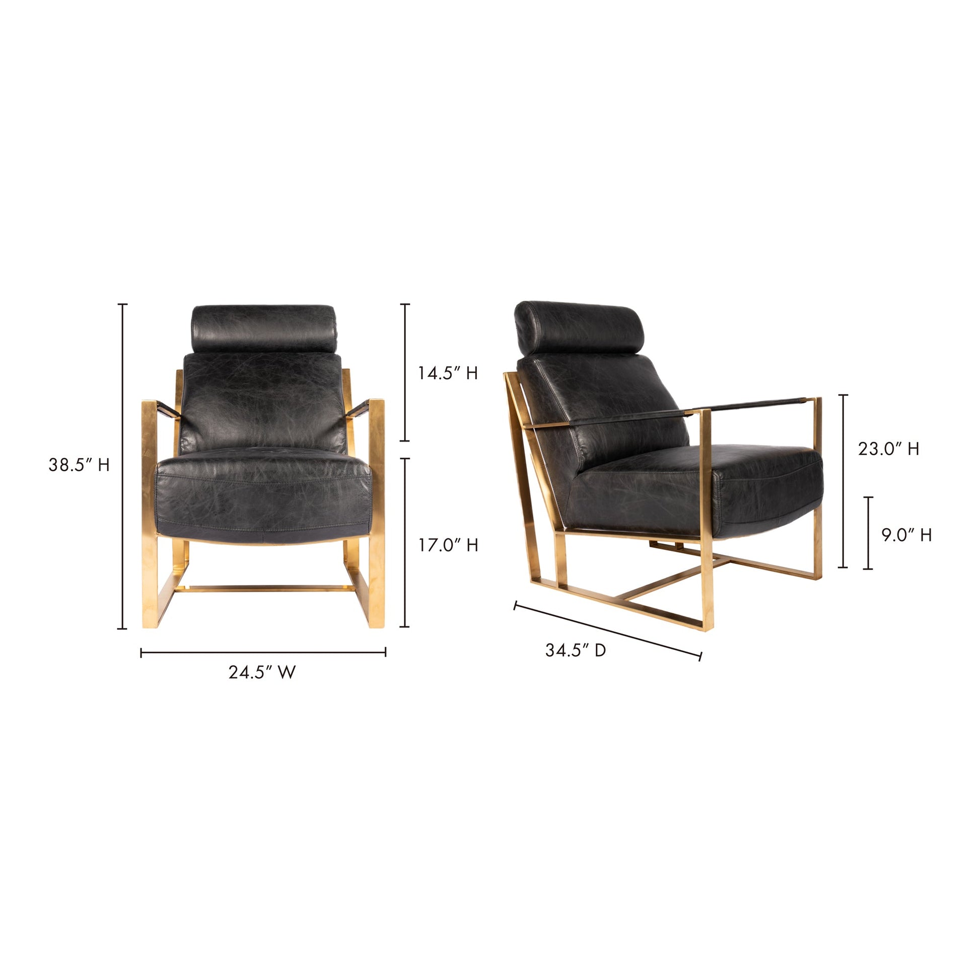 PARADISO CHAIR ONYX BLACK LEATHER-11