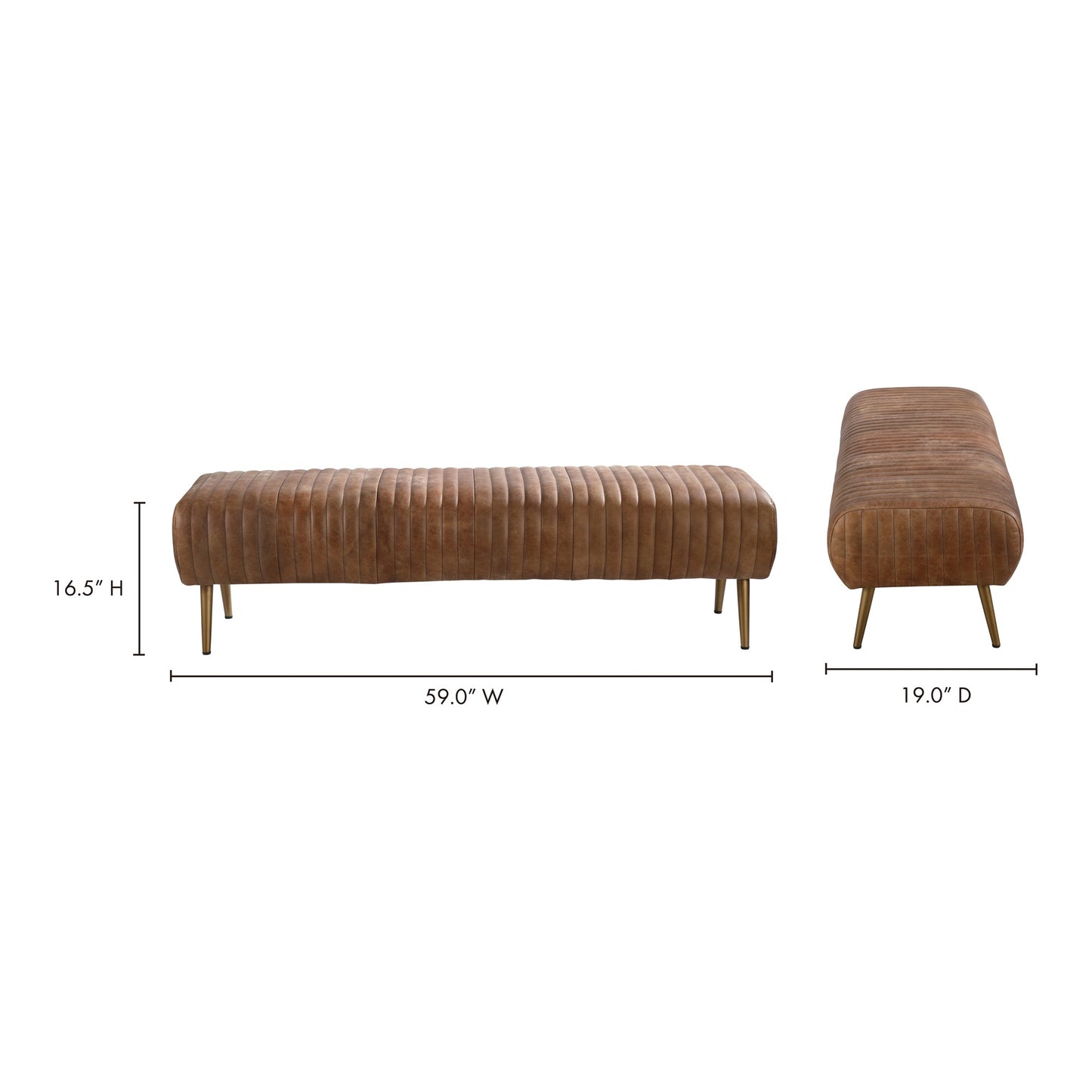 ENDORA BENCH OPEN ROAD BROWN LEATHER-5