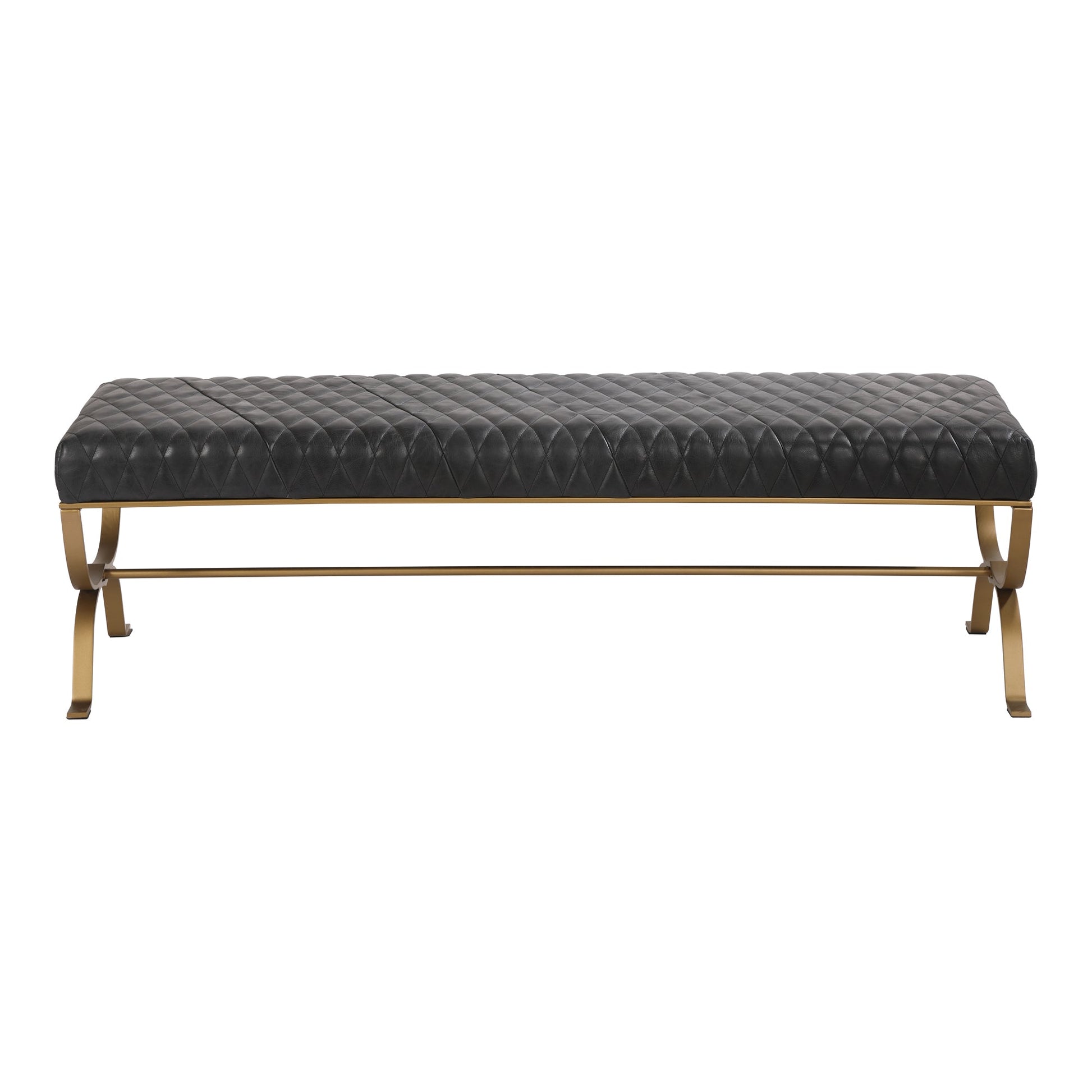 TEATRO BENCH ONYX BLACK LEATHER-0