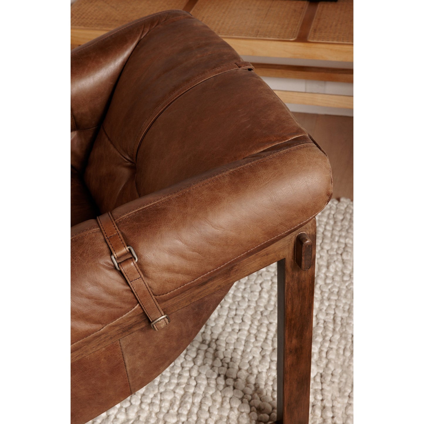 BELLOS ACCENT CHAIR OPEN ROAD BROWN LEATHER-7