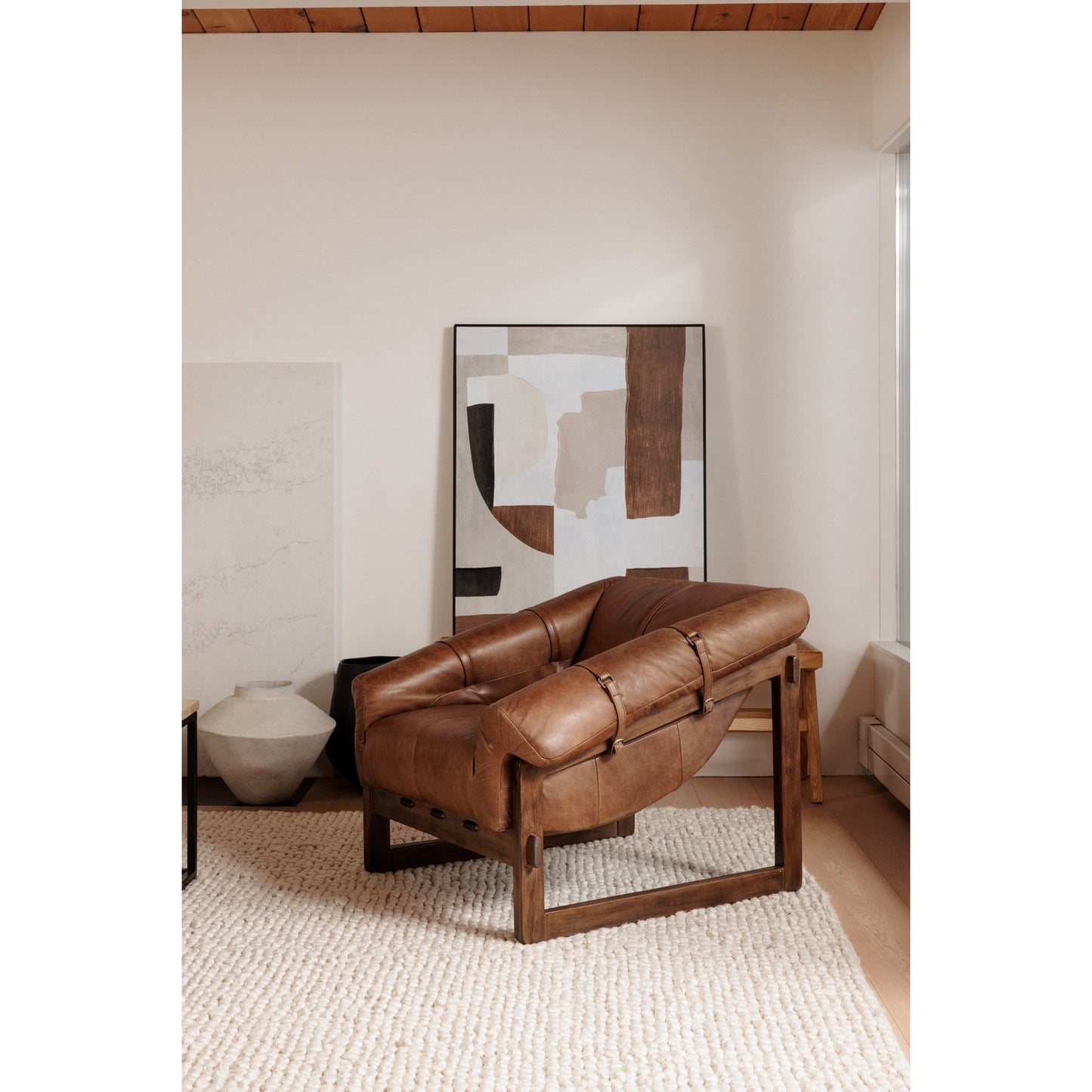 BELLOS ACCENT CHAIR OPEN ROAD BROWN LEATHER-8