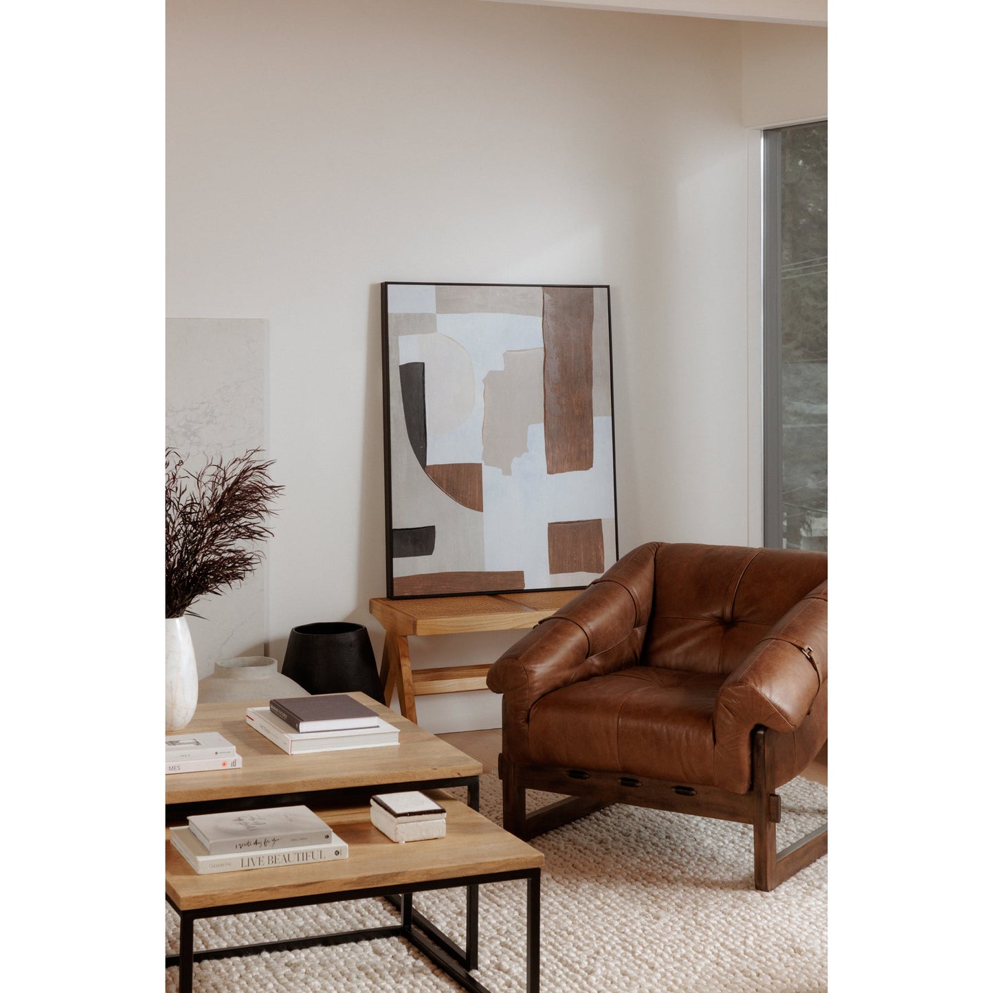 BELLOS ACCENT CHAIR OPEN ROAD BROWN LEATHER-10