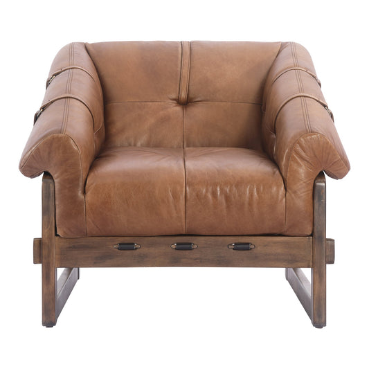 BELLOS ACCENT CHAIR OPEN ROAD BROWN LEATHER-0