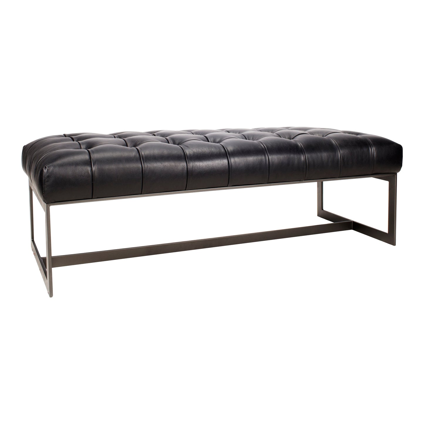 WYATT LEATHER BENCH BLACK-1