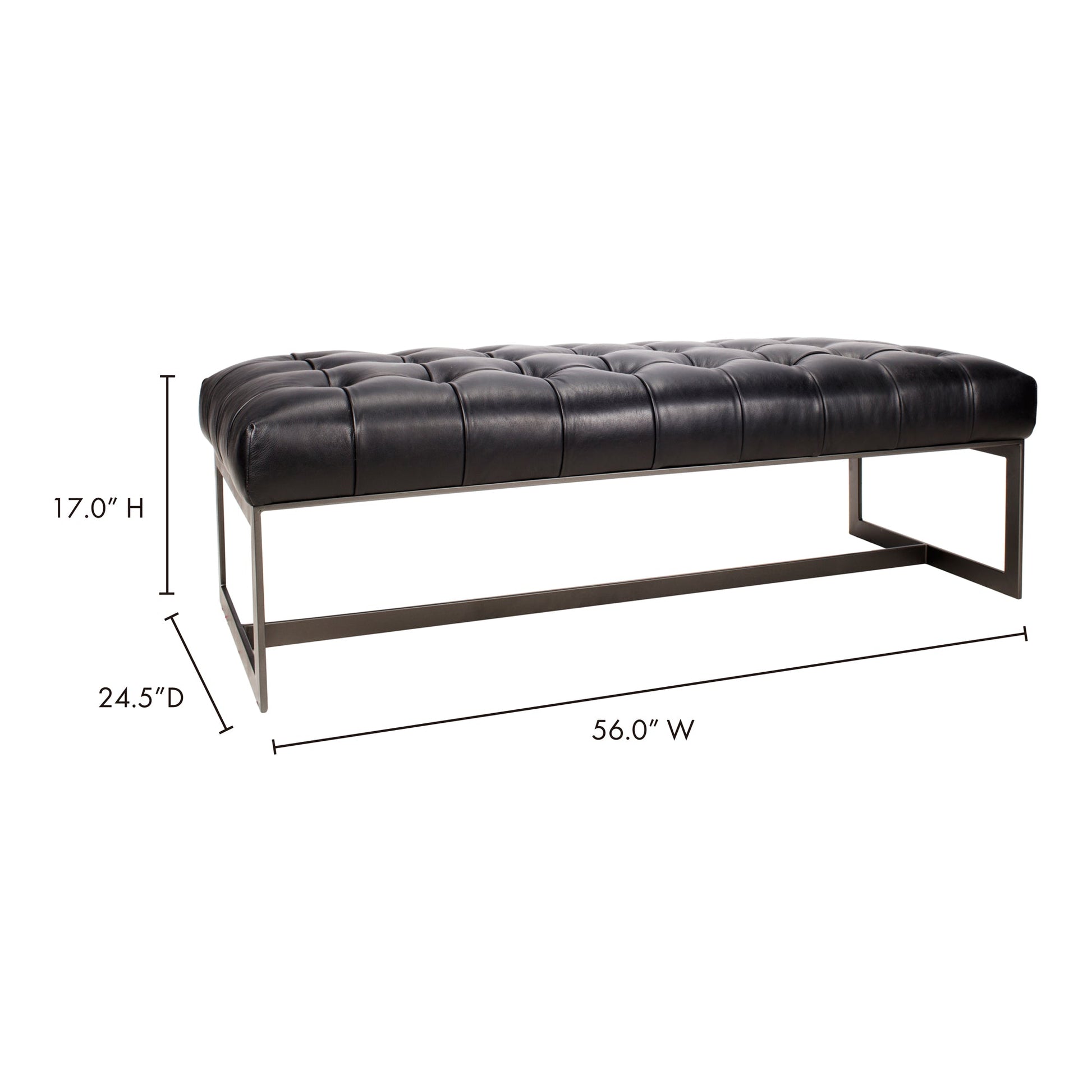 WYATT LEATHER BENCH BLACK-7