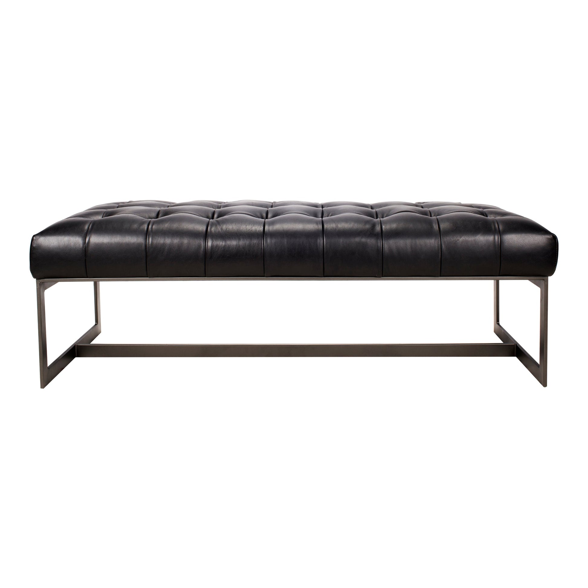 WYATT LEATHER BENCH BLACK-0