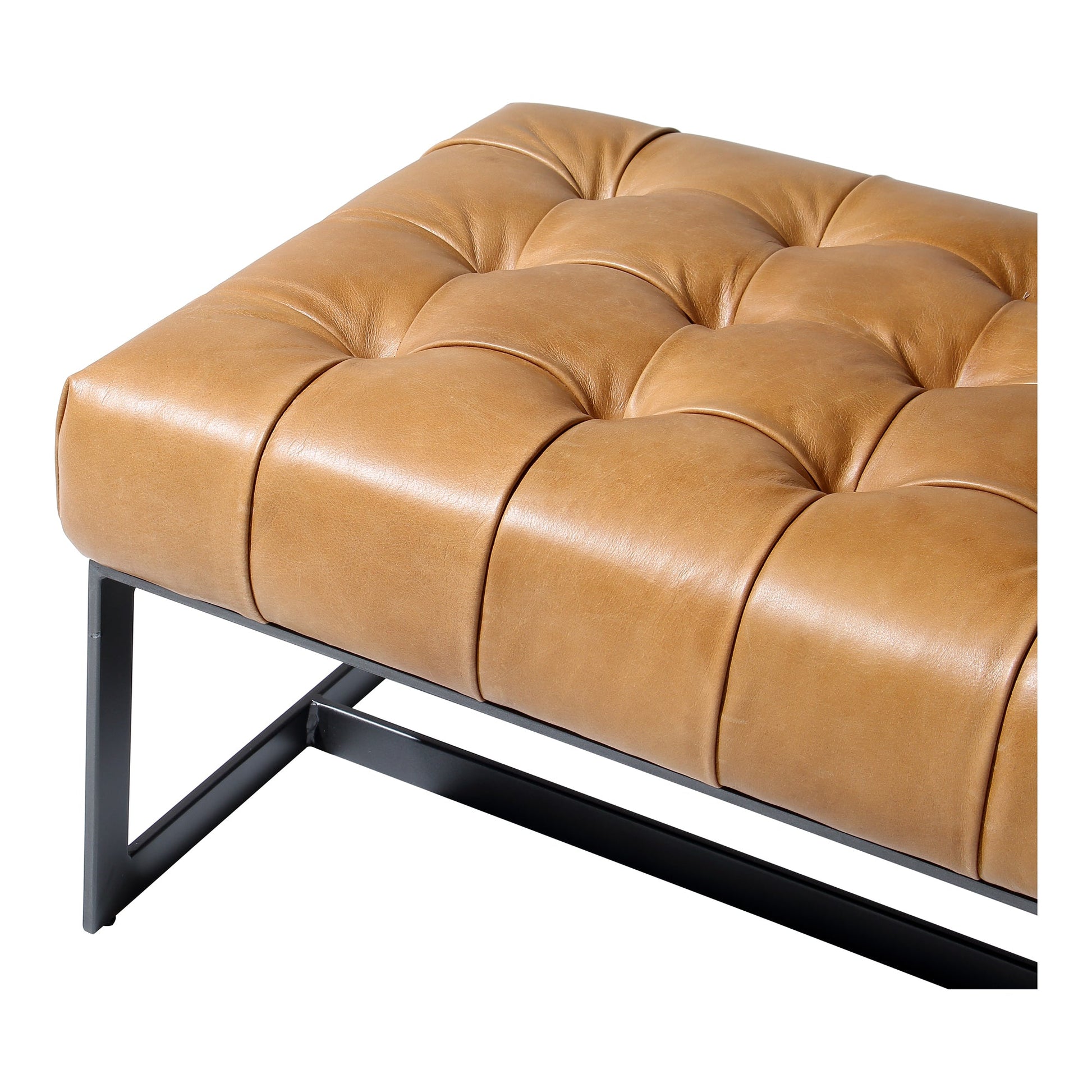 WYATT LEATHER BENCH TAN-4