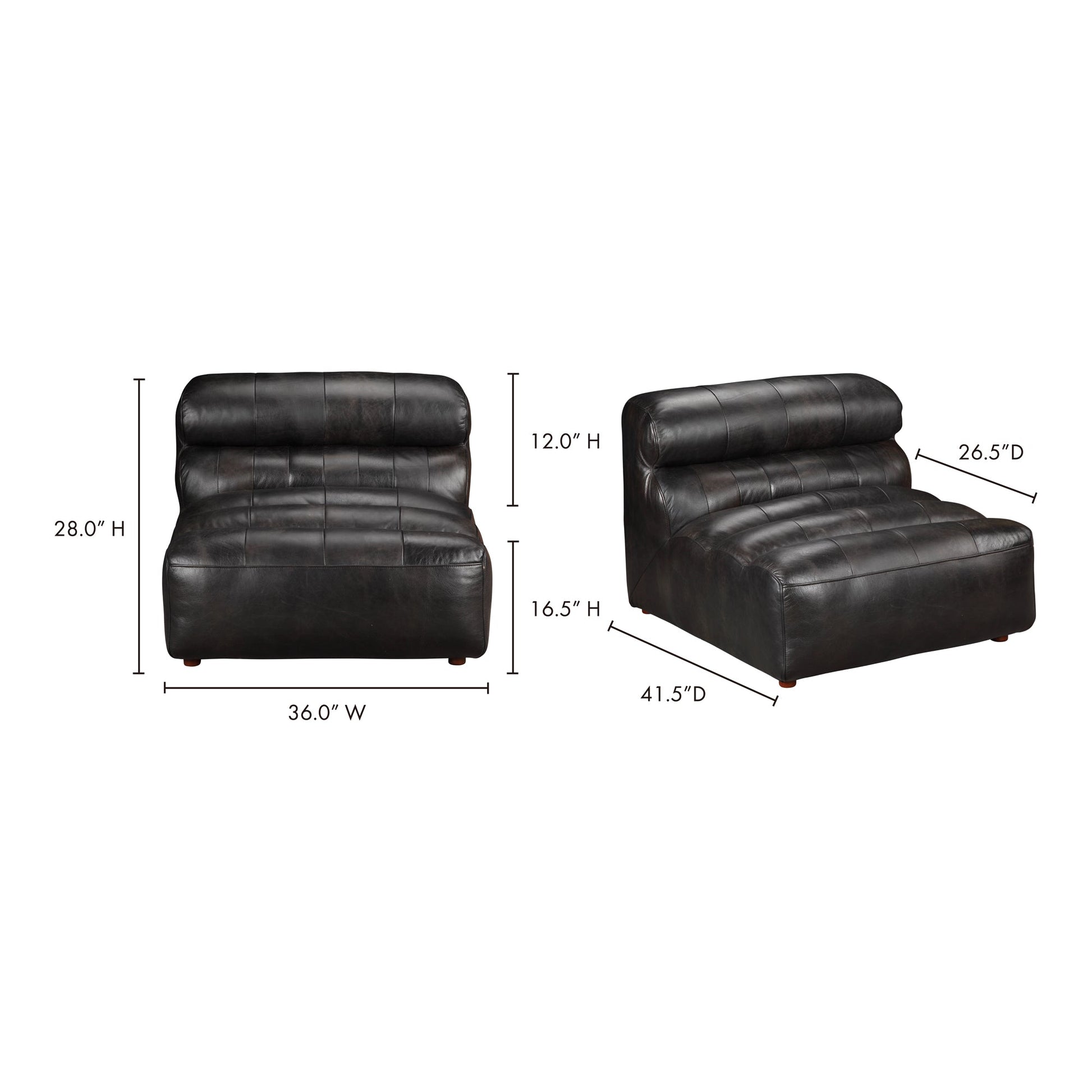 RAMSAY LEATHER SLIPPER CHAIR ANTIQUE BLACK-8