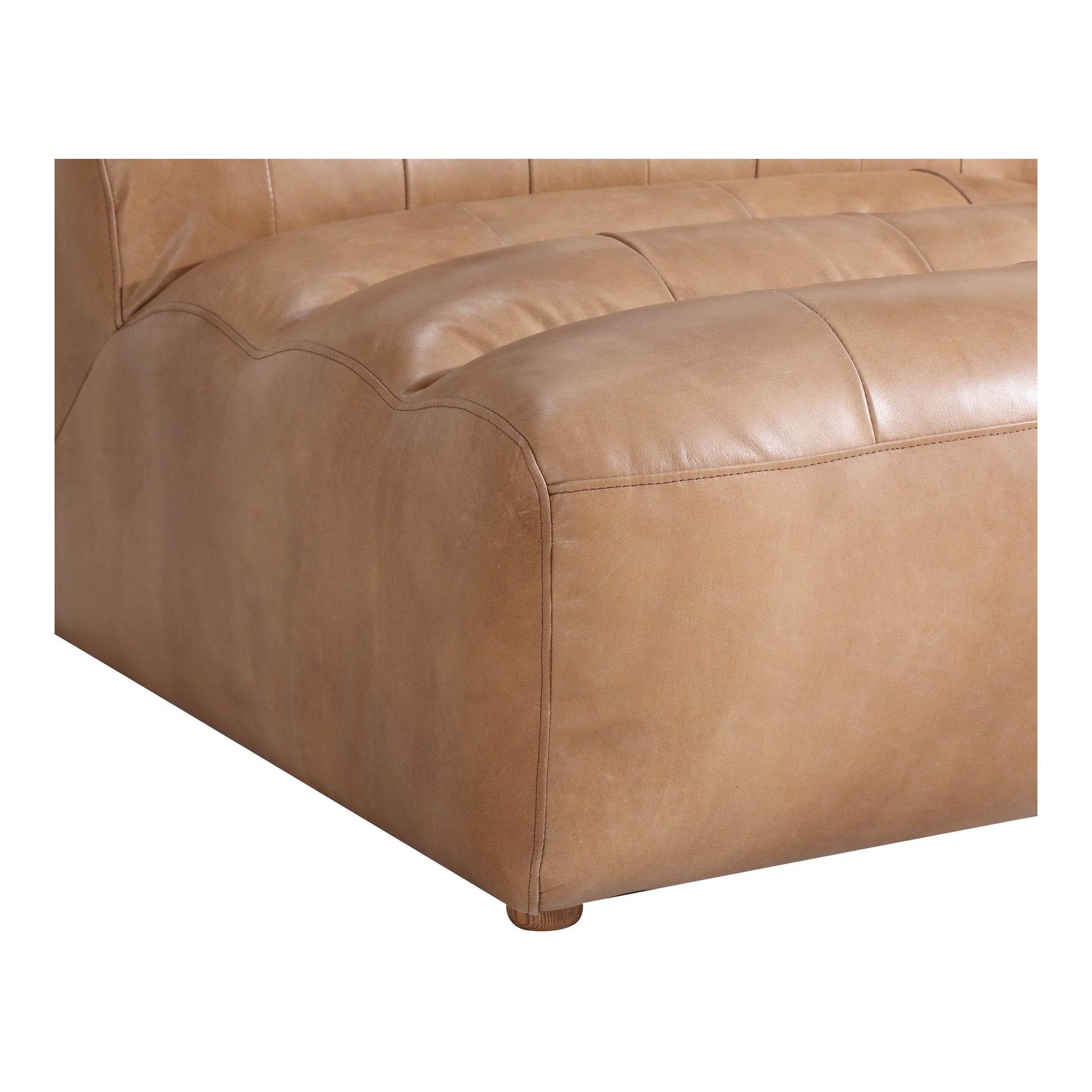 RAMSAY LEATHER SLIPPER CHAIR TAN-4