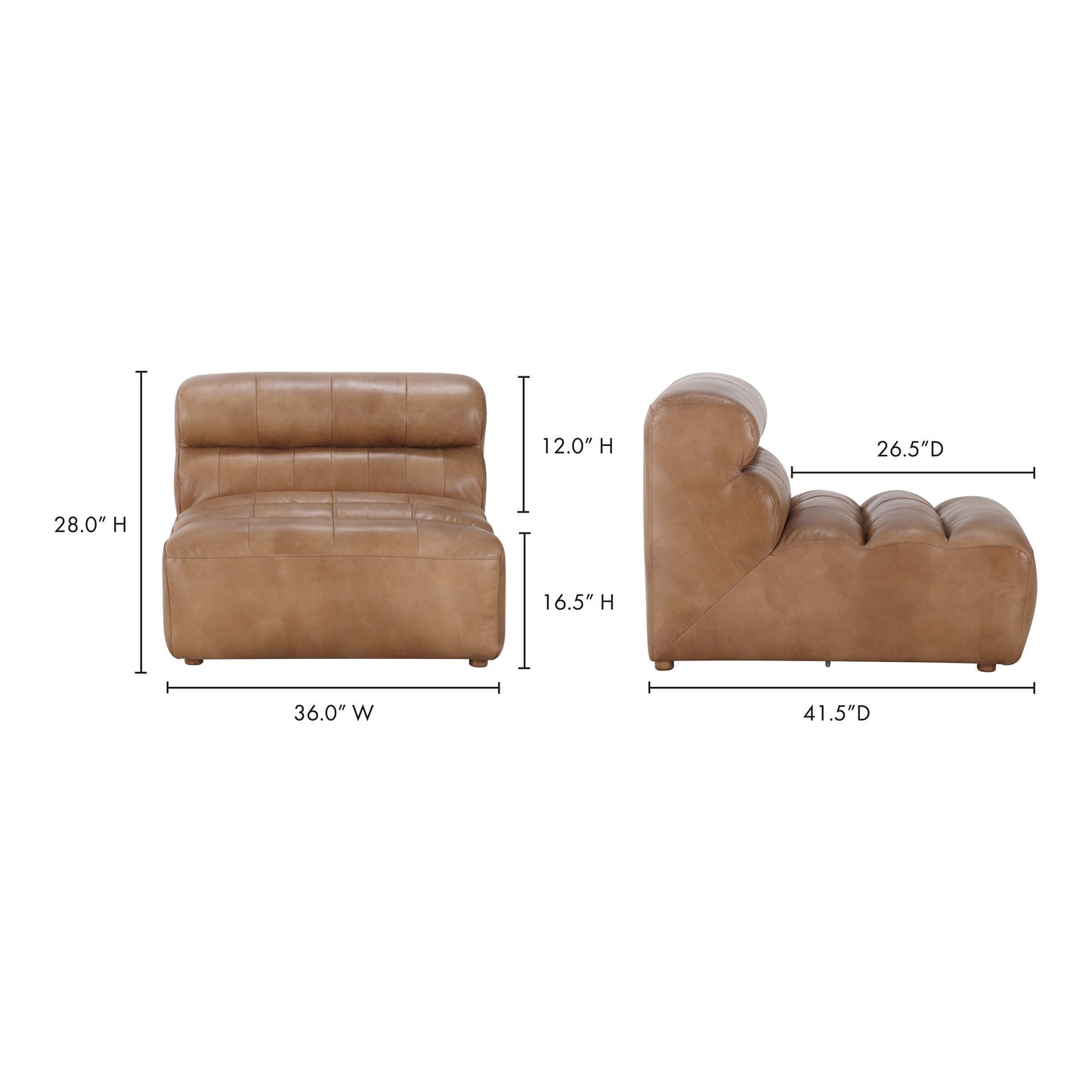 RAMSAY LEATHER SLIPPER CHAIR TAN-8