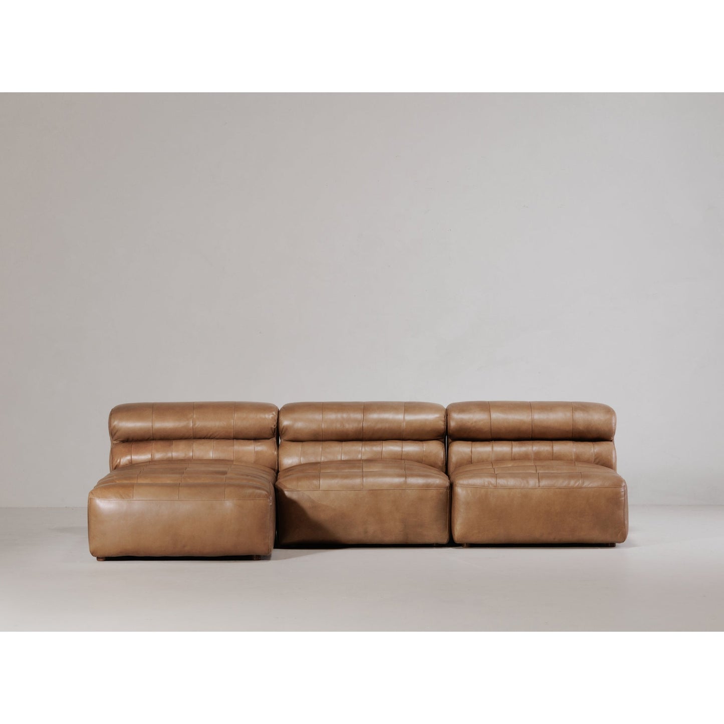 RAMSAY LEATHER CHAISE TAN-5