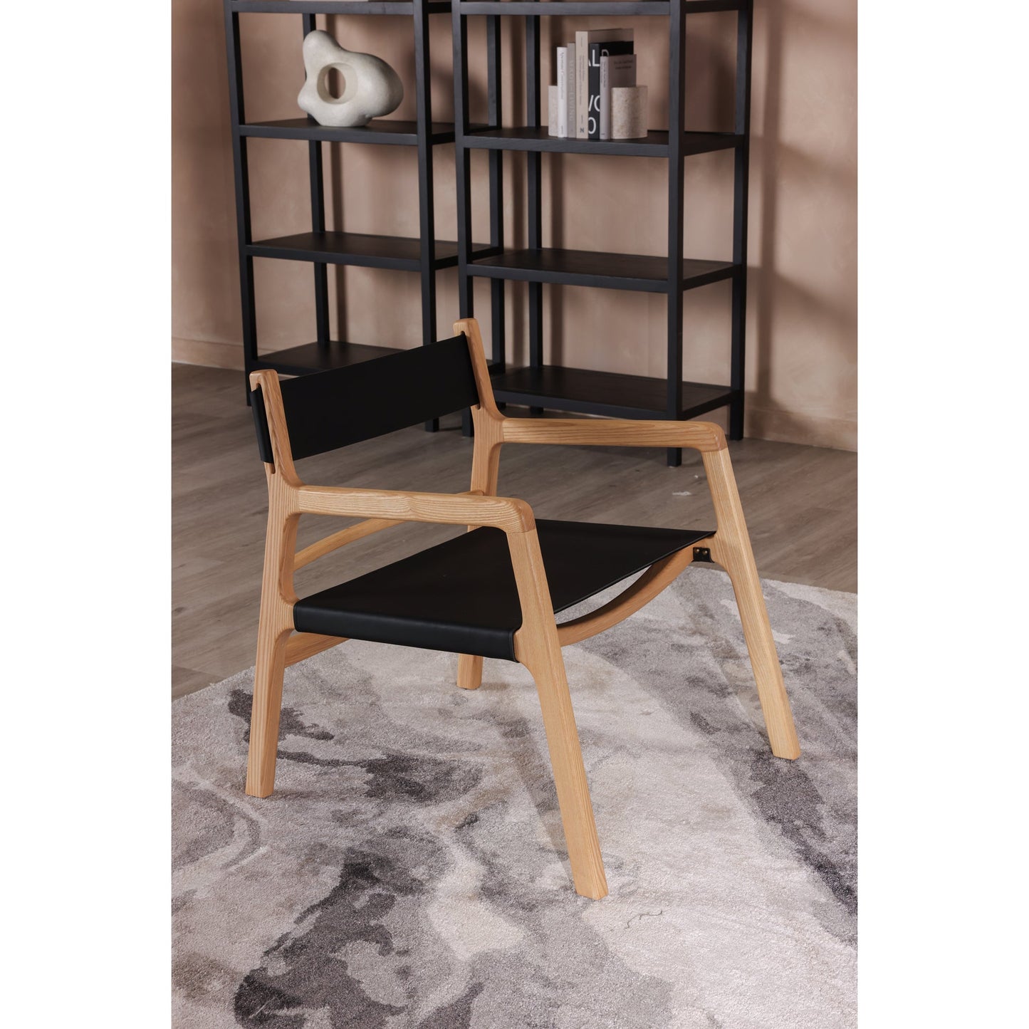 KOLDING CHAIR KOHL BLACK LEATHER-5