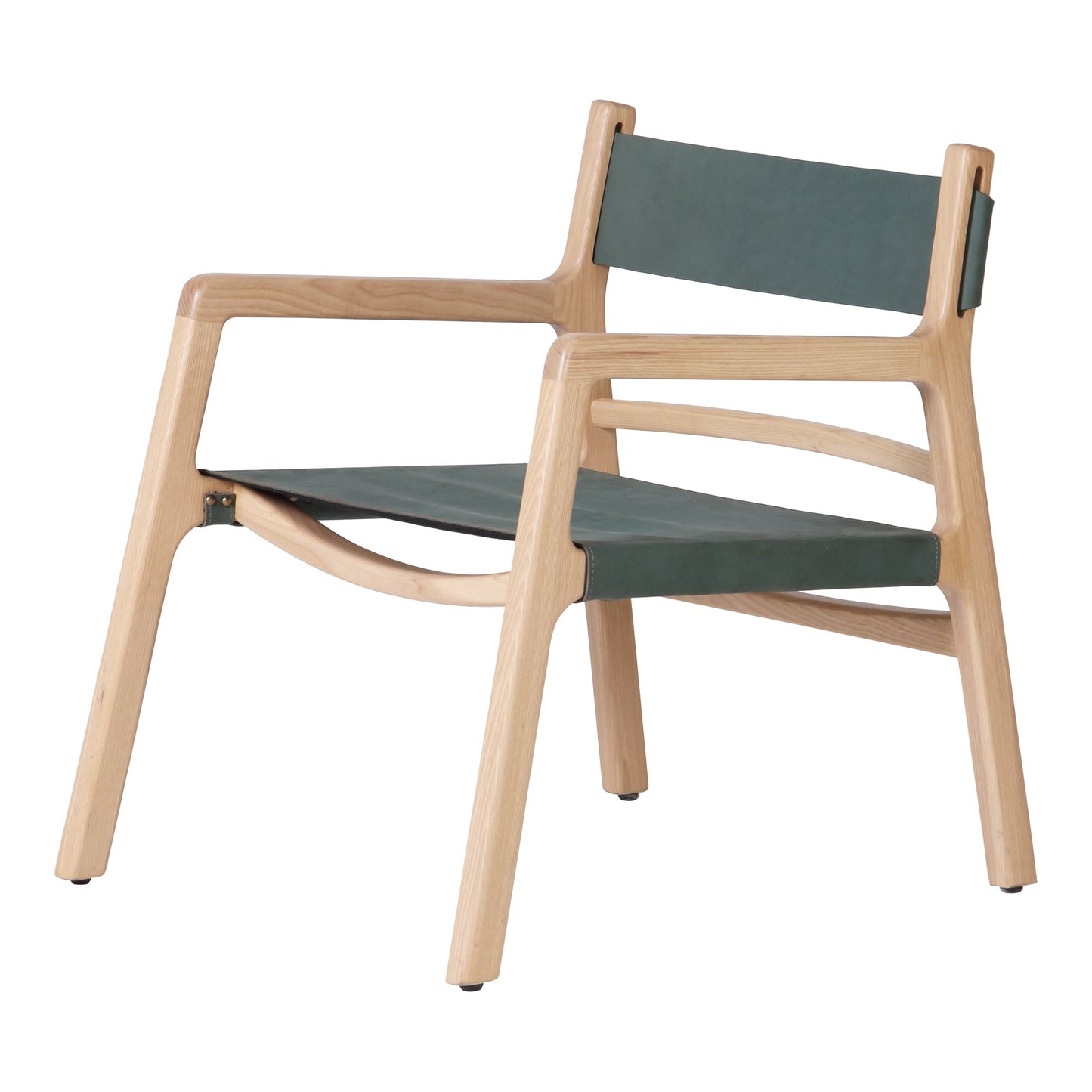 KOLDING CHAIR SEAGRASS GREEN LEATHER-1