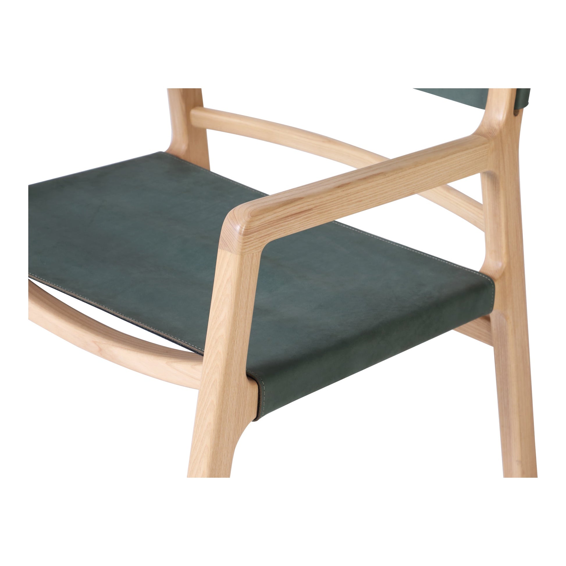 KOLDING CHAIR SEAGRASS GREEN LEATHER-4