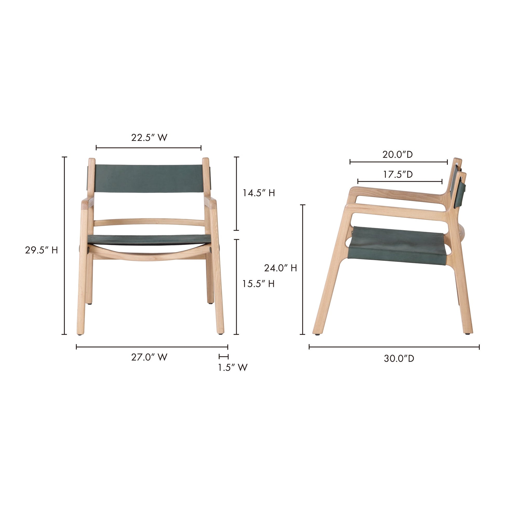 KOLDING CHAIR SEAGRASS GREEN LEATHER-6