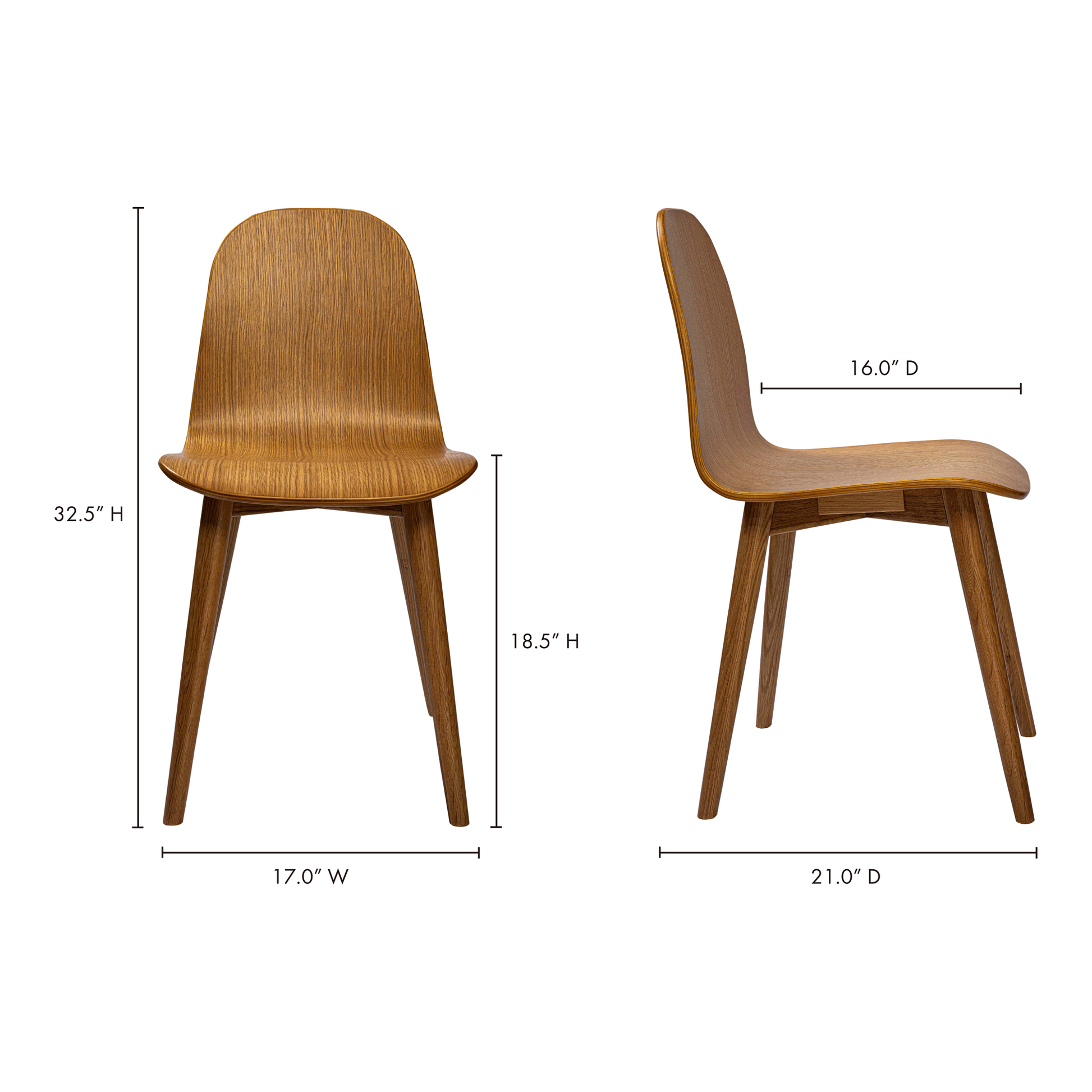 LISSI DINING CHAIR OAK-12