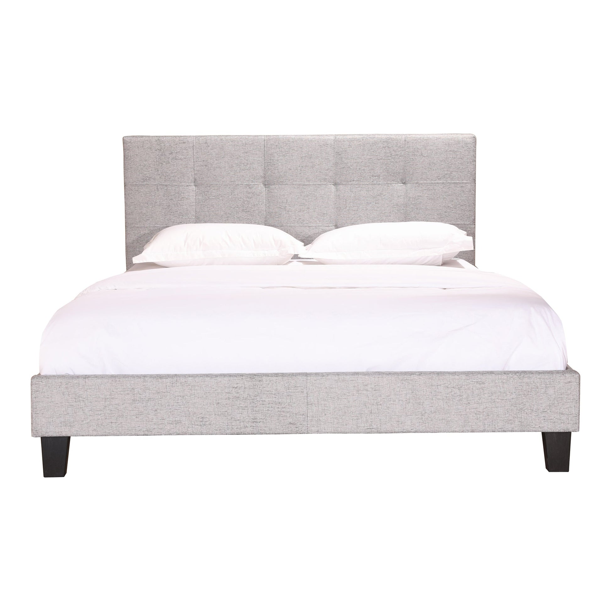 ELIZA QUEEN BED LIGHT GREY FABRIC-1