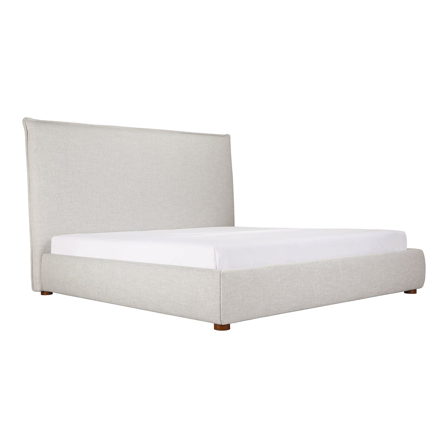 LUZON KING BED TALL HEADBOARD LIGHT GREY-5