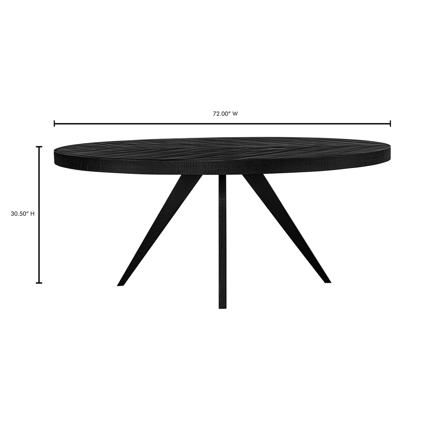 PARQ OVAL DINING TABLE BLACK-14