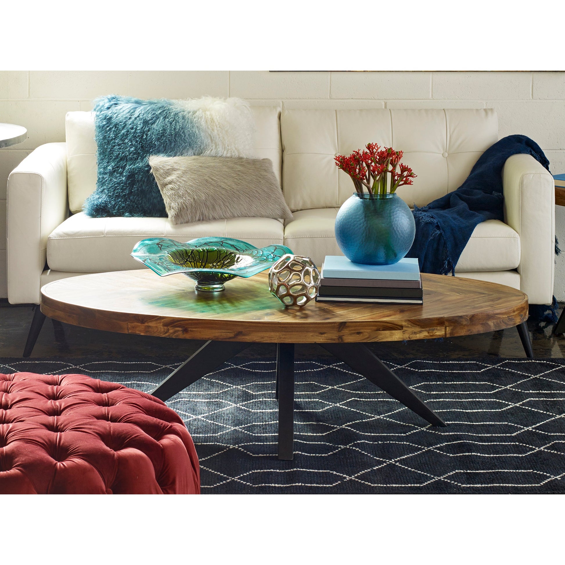 PARQ OVAL COFFEE TABLE AMBER-12