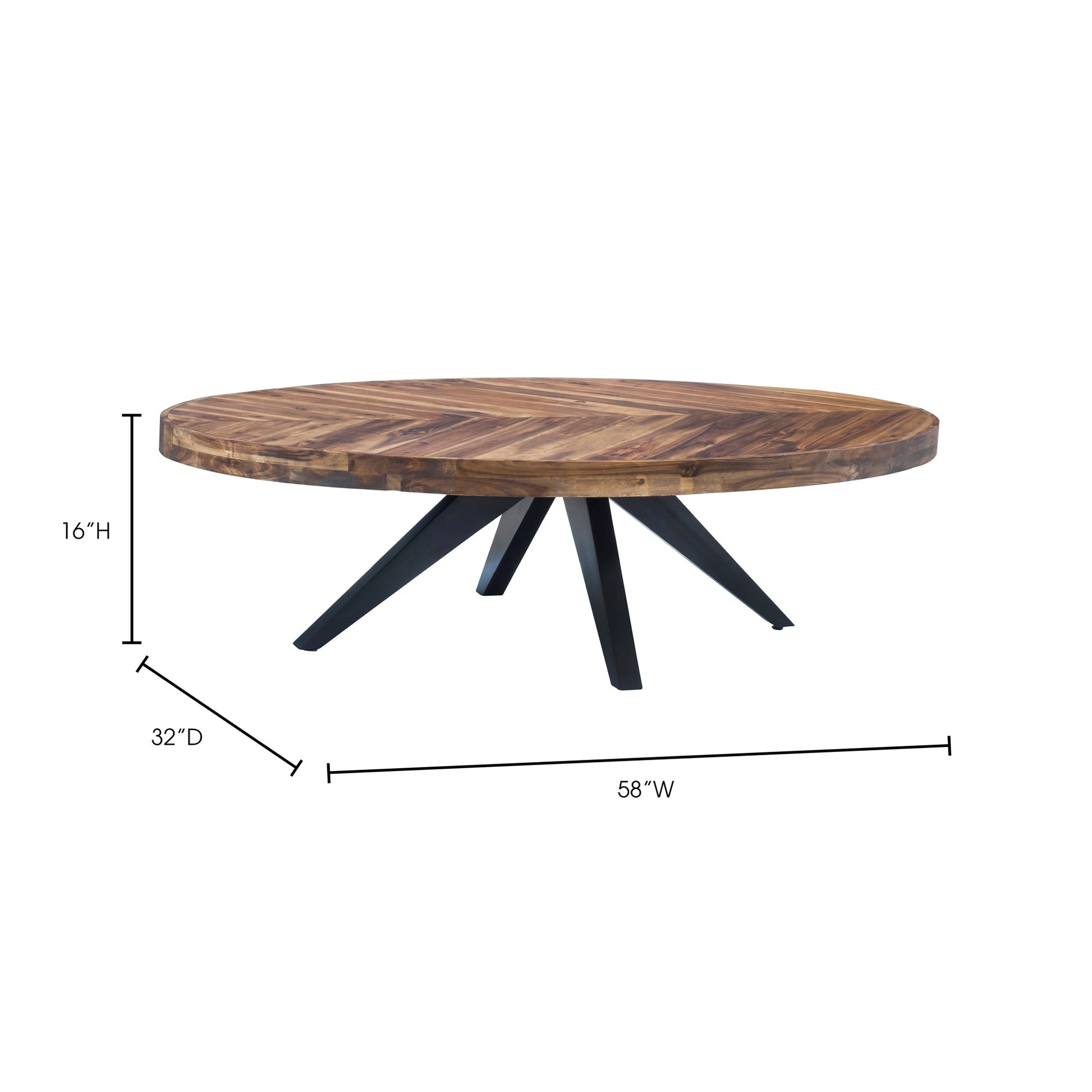 PARQ OVAL COFFEE TABLE AMBER-16