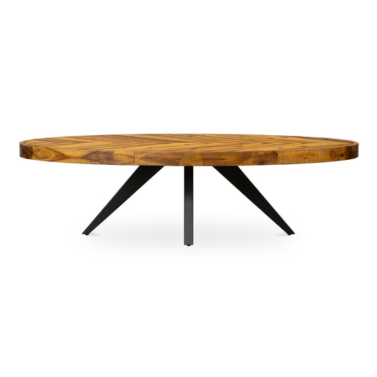 PARQ OVAL COFFEE TABLE AMBER-0