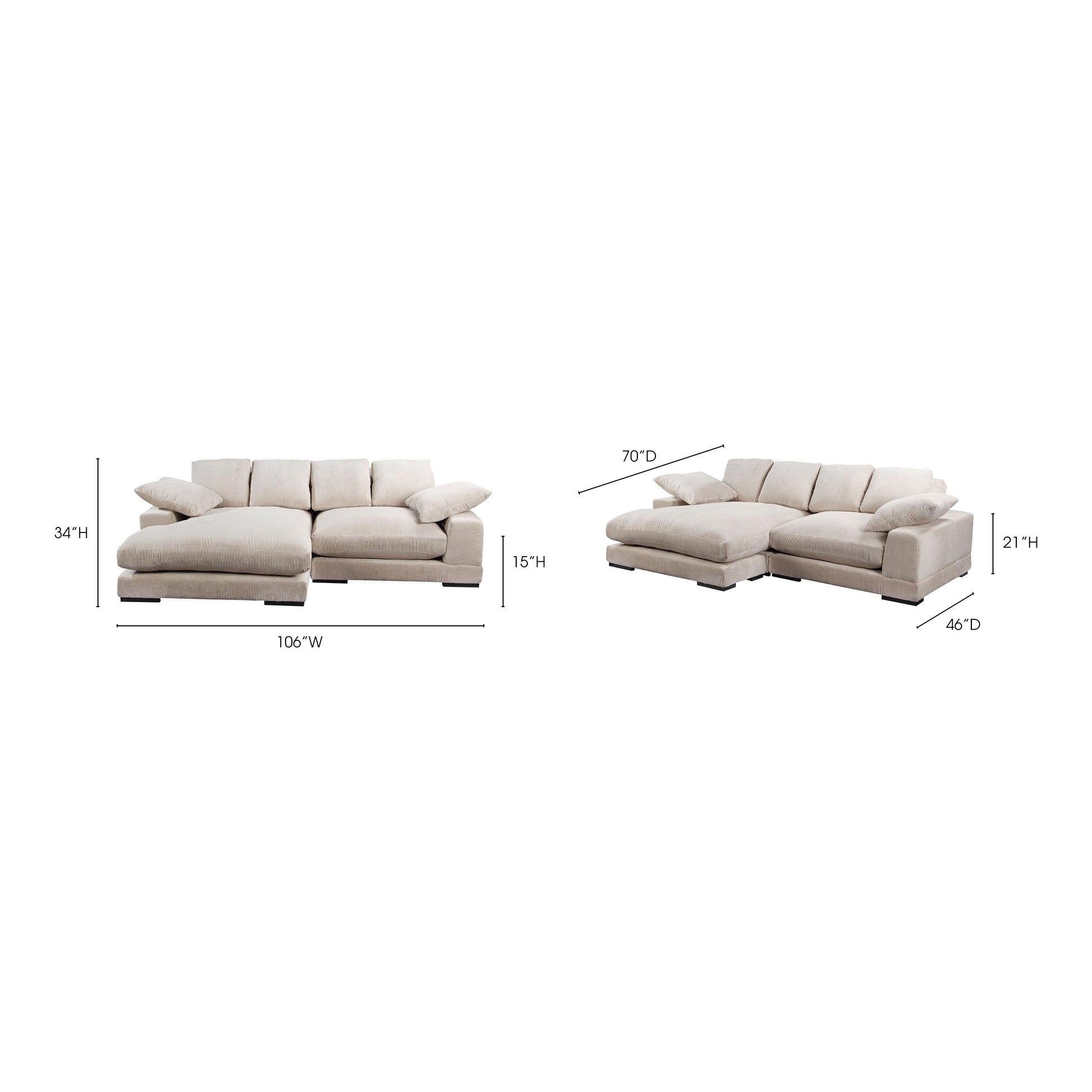 PLUNGE SECTIONAL CAPPUCCINO-7