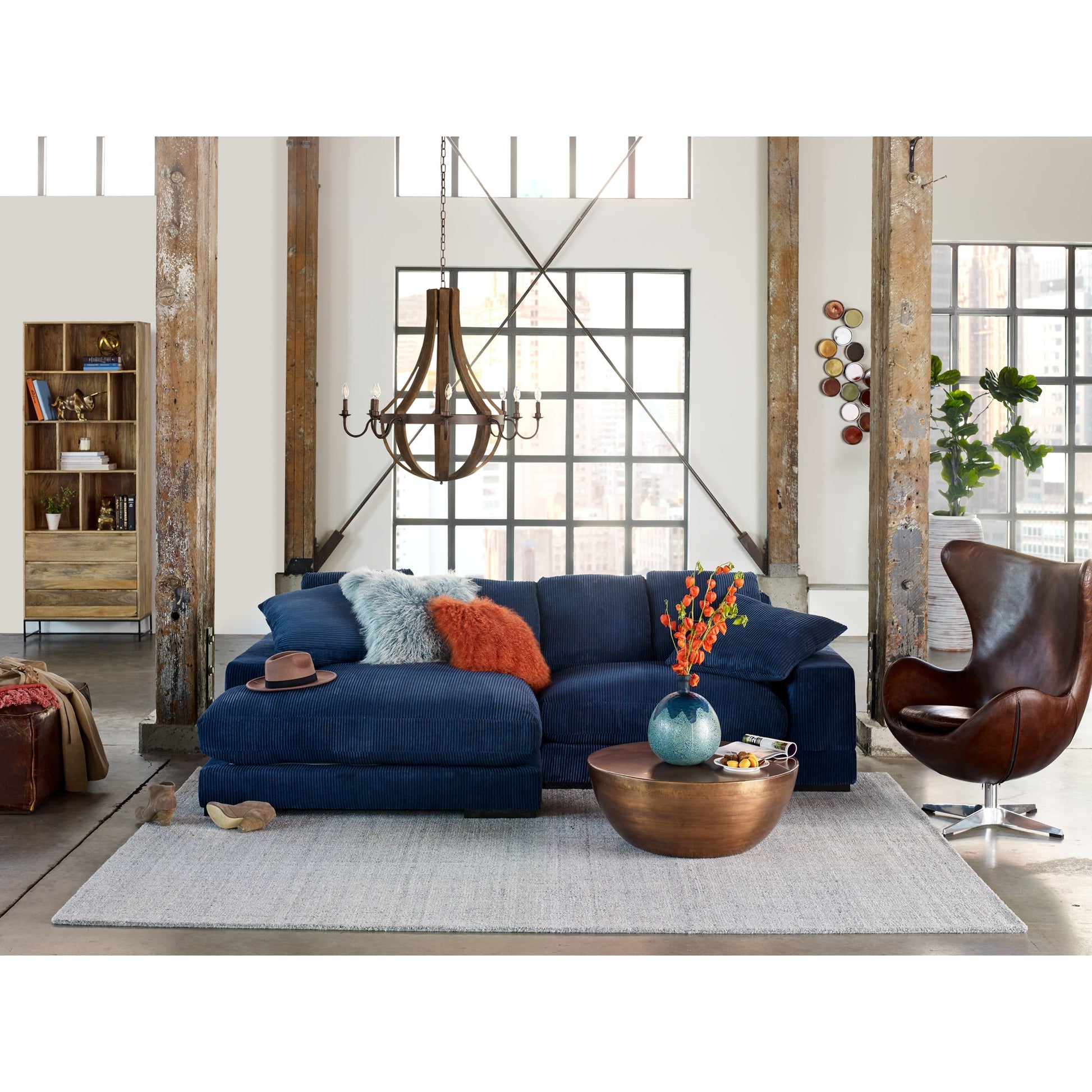 PLUNGE SECTIONAL NAVY-5