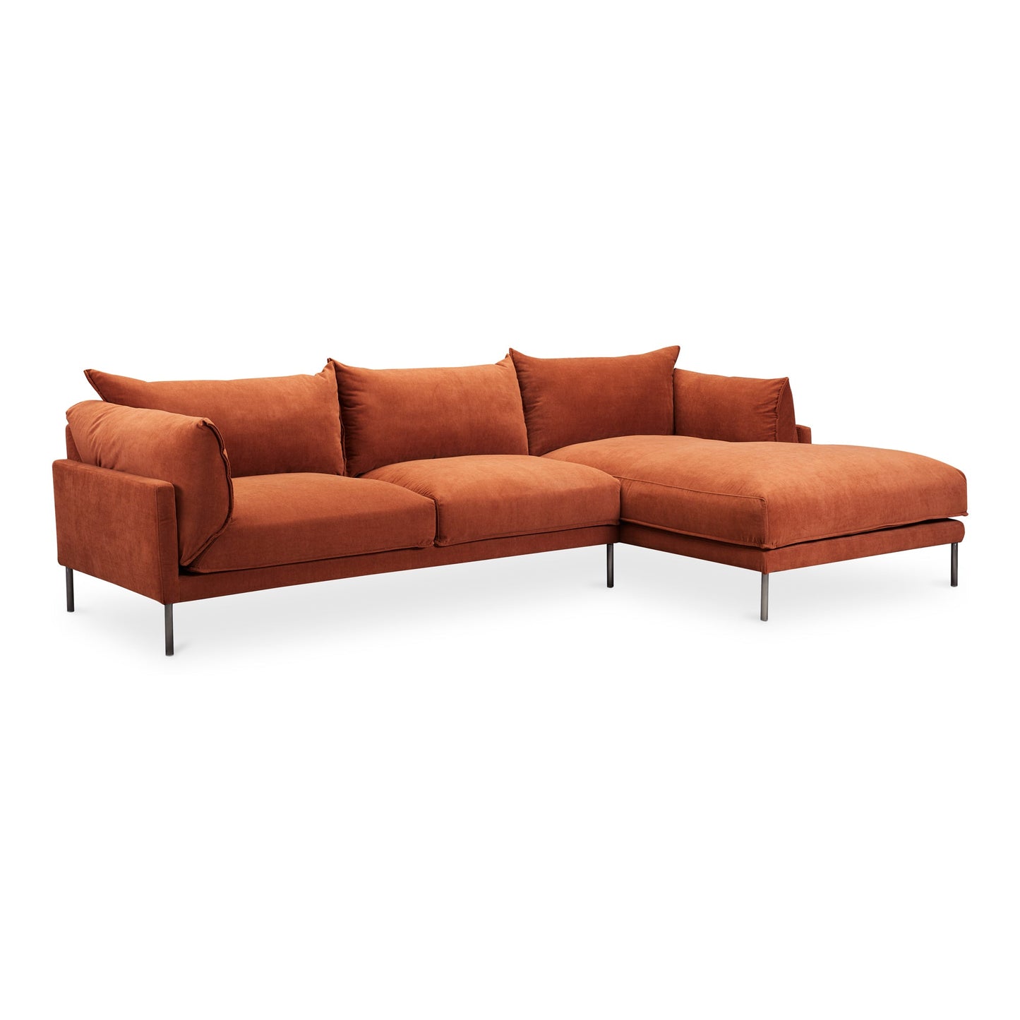 JAMARA SECTIONAL BURNT AUBURN RIGHT-1