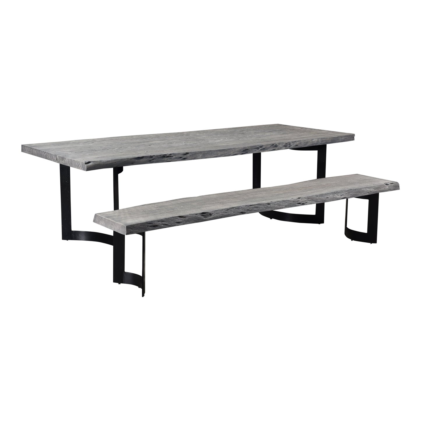 BENT DINING TABLE SMALL WEATHERED GREY-2