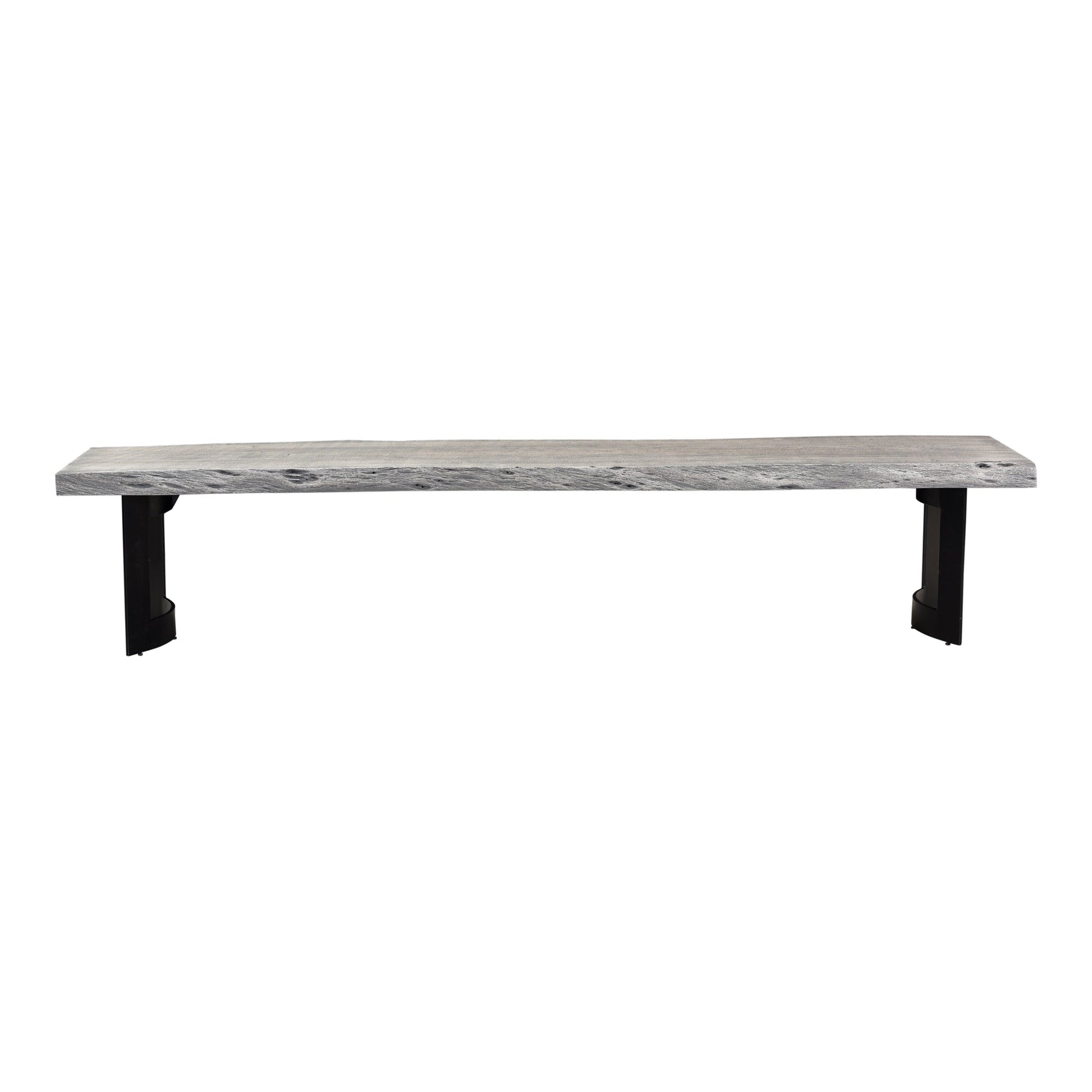 BENT BENCH SMALL WEATHERED GREY-0