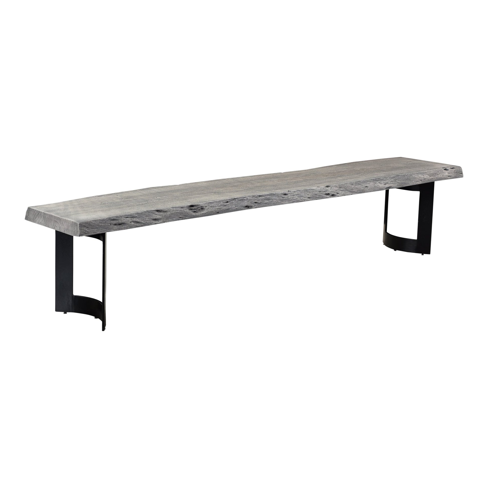 BENT BENCH SMALL WEATHERED GREY-1