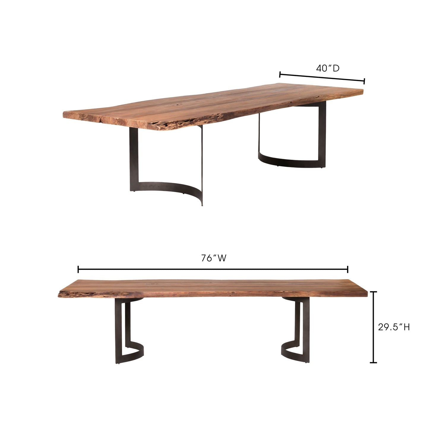 BENT DINING TABLE EXTRA SMALL SMOKED-10