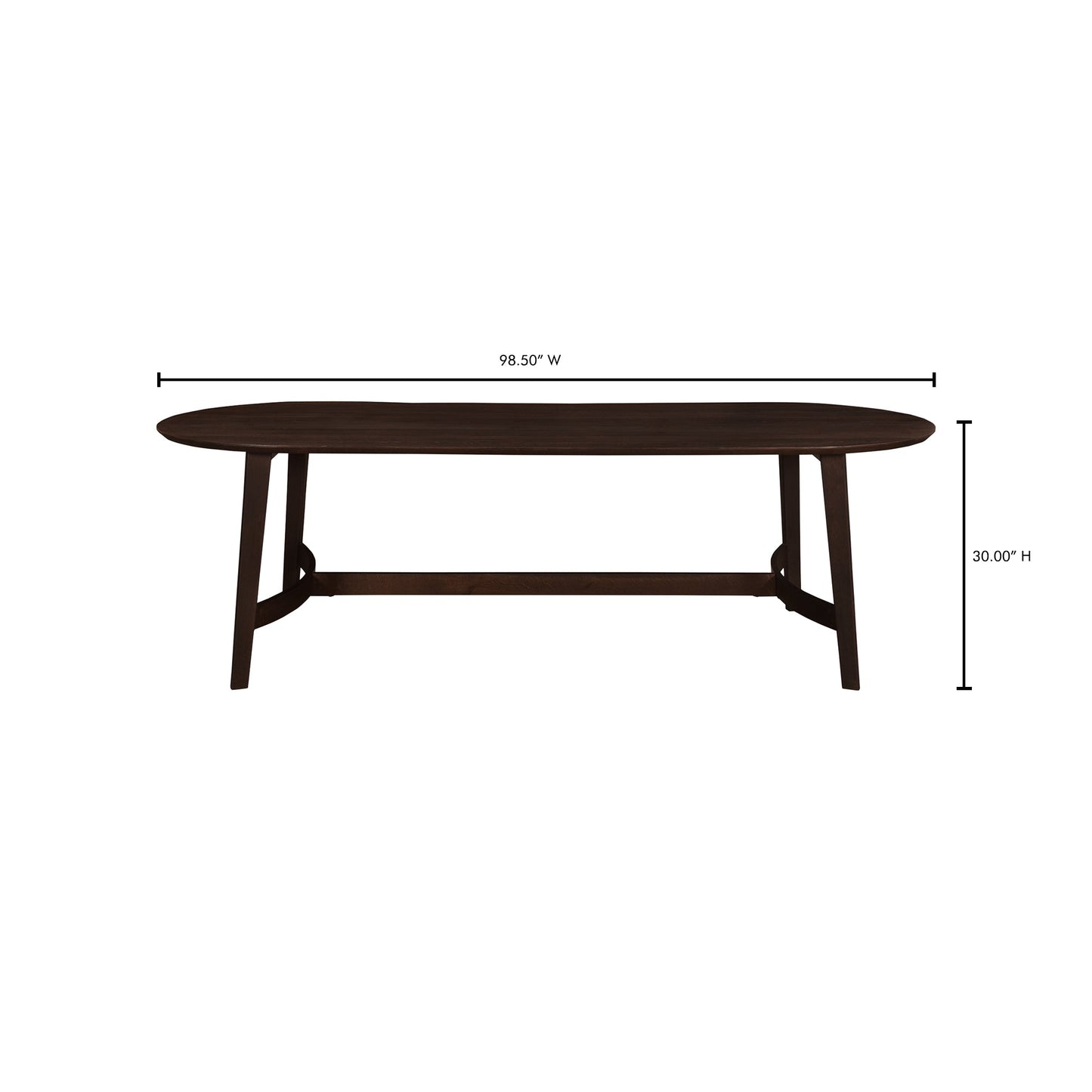 TRIE DINING TABLE LARGE DARK BROWN-9