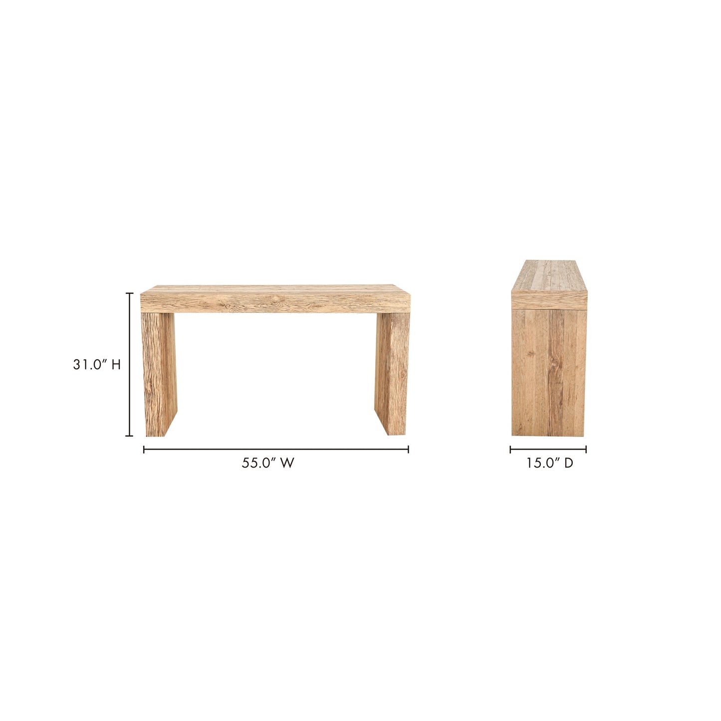 EVANDER CONSOLE TABLE AGED OAK-7